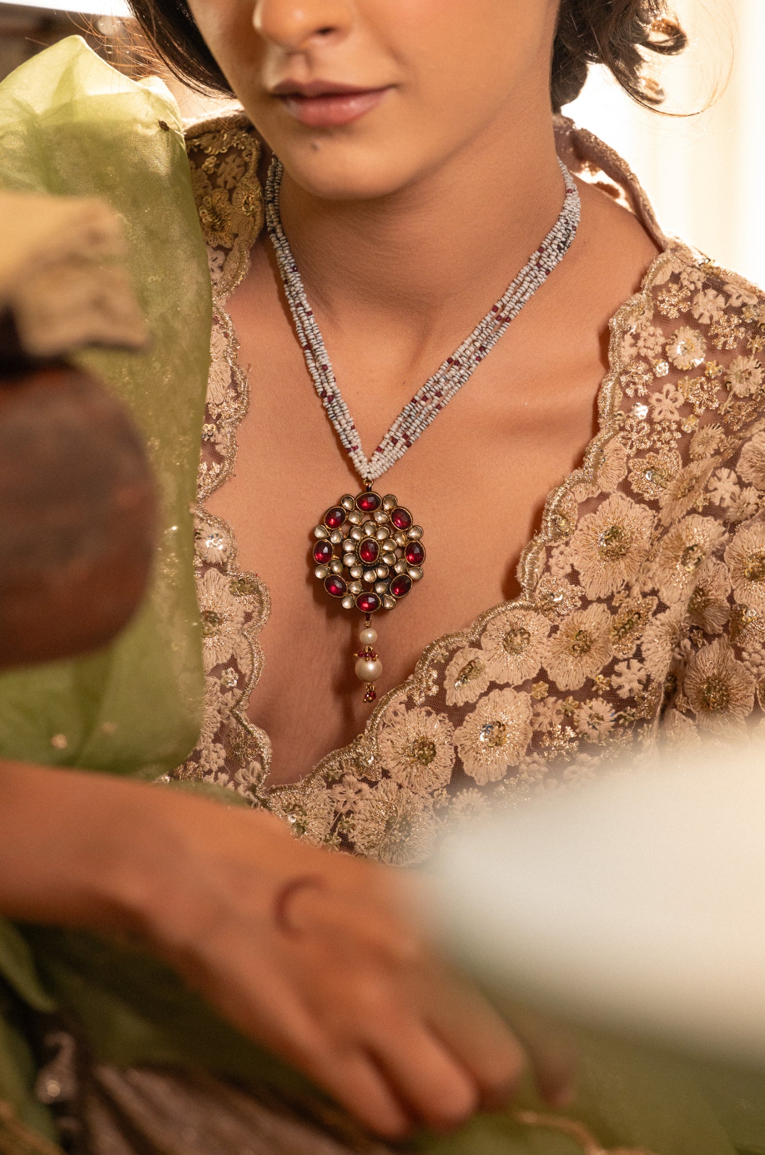 Fivan Red Pendant Necklace