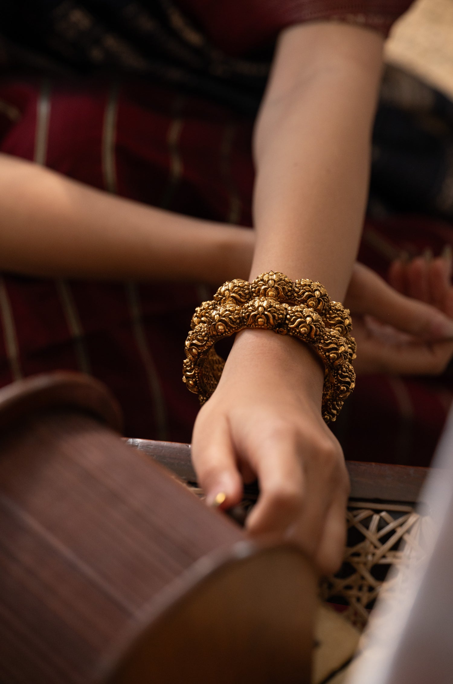 Ridhi Temple Bangles - Set of 2