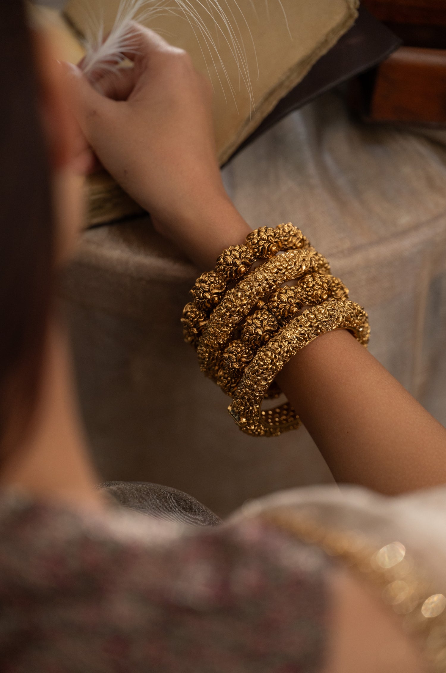 Himanshi Temple Work Bangles