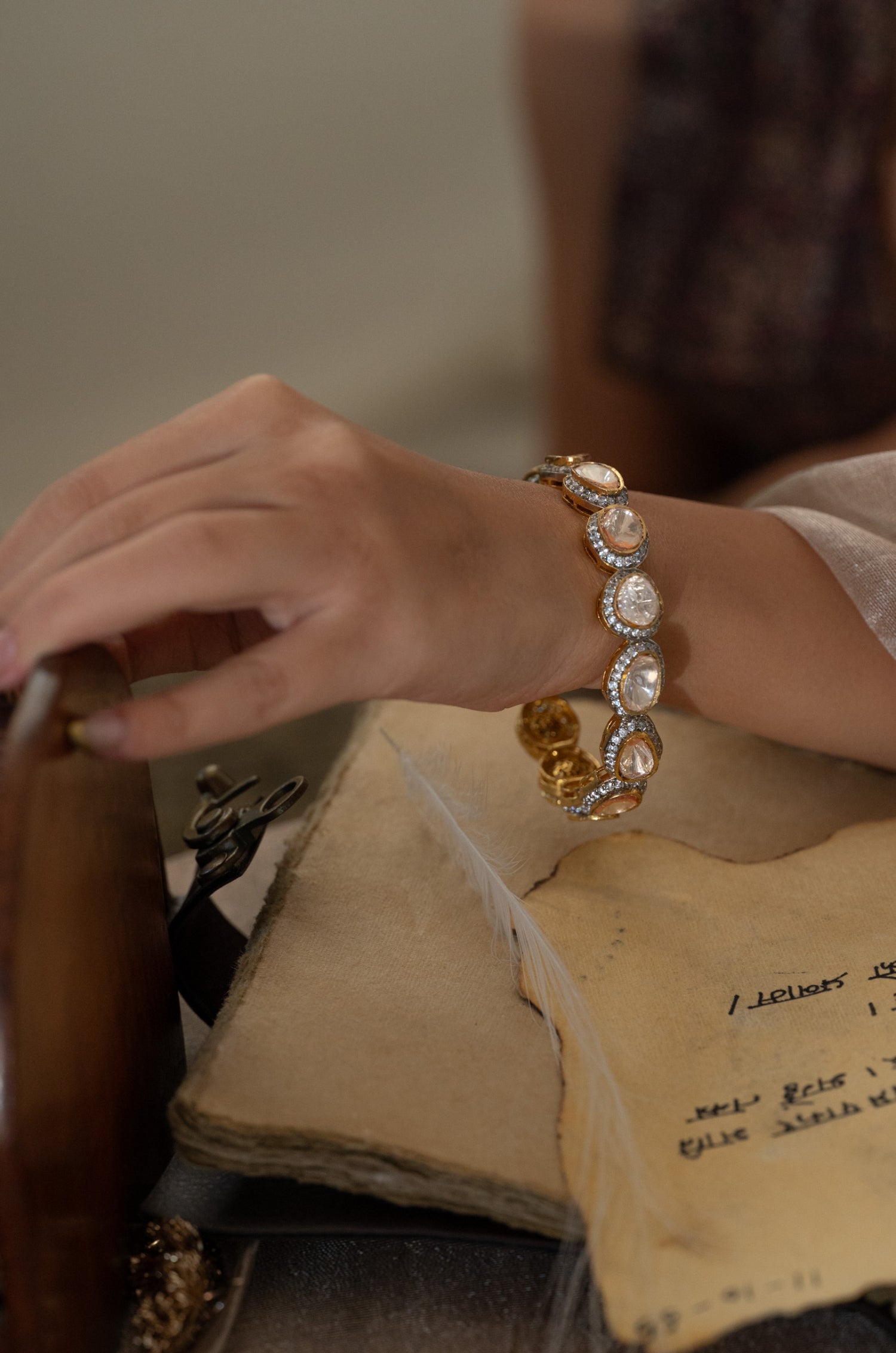 Alma Uncut Polki Bangle