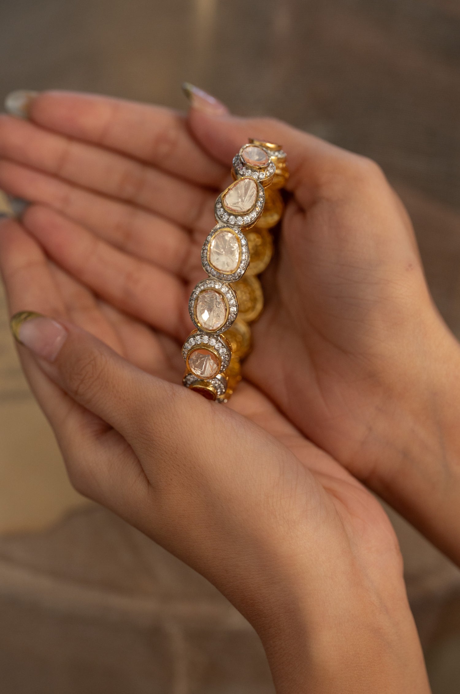 Alma Uncut Polki Bangle