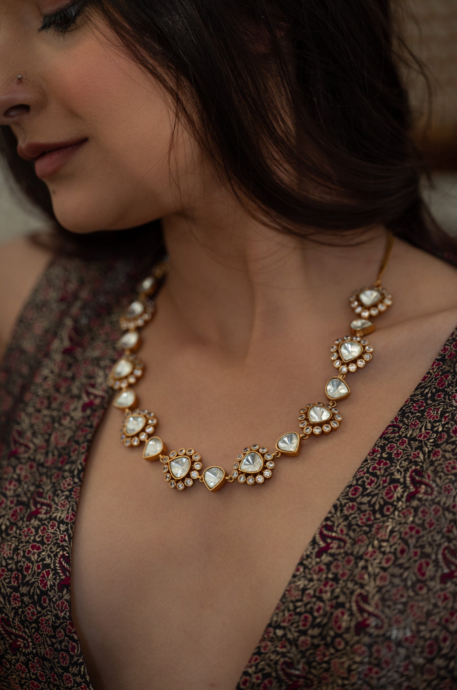 Yuvika Polki Necklace Set