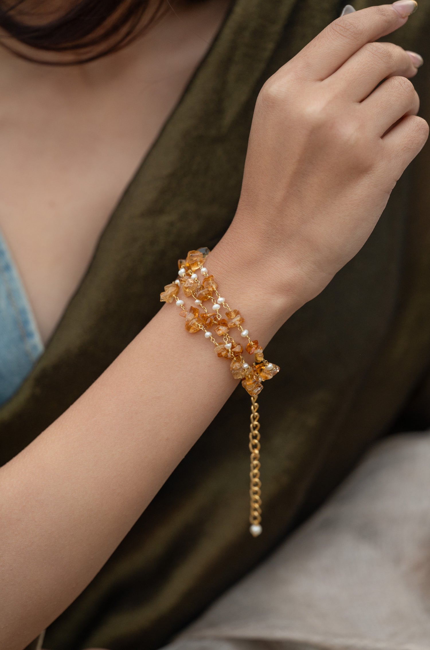 Riya Orange Bracelet