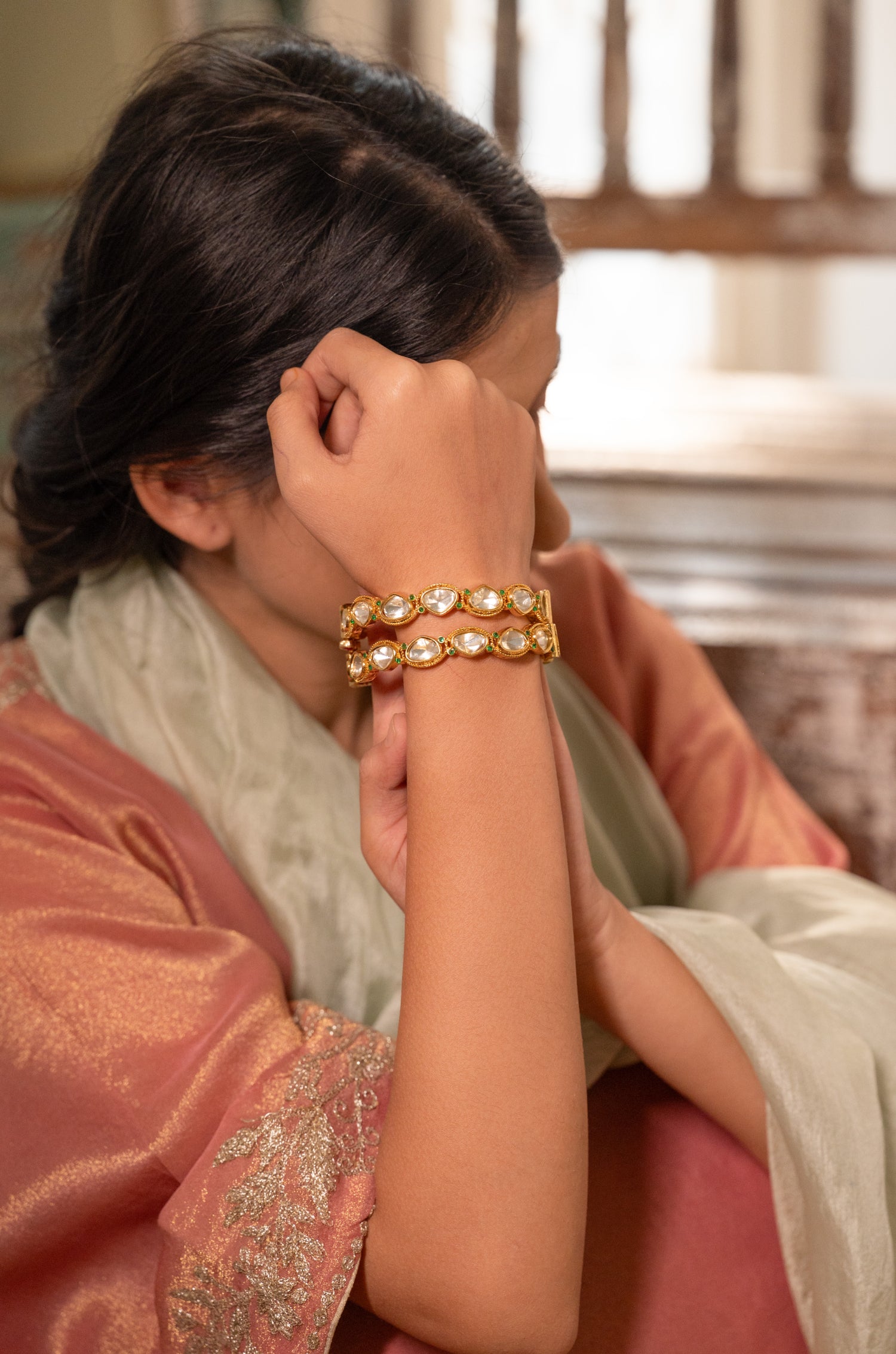 Aamaya Polki Bangles - Set of 2