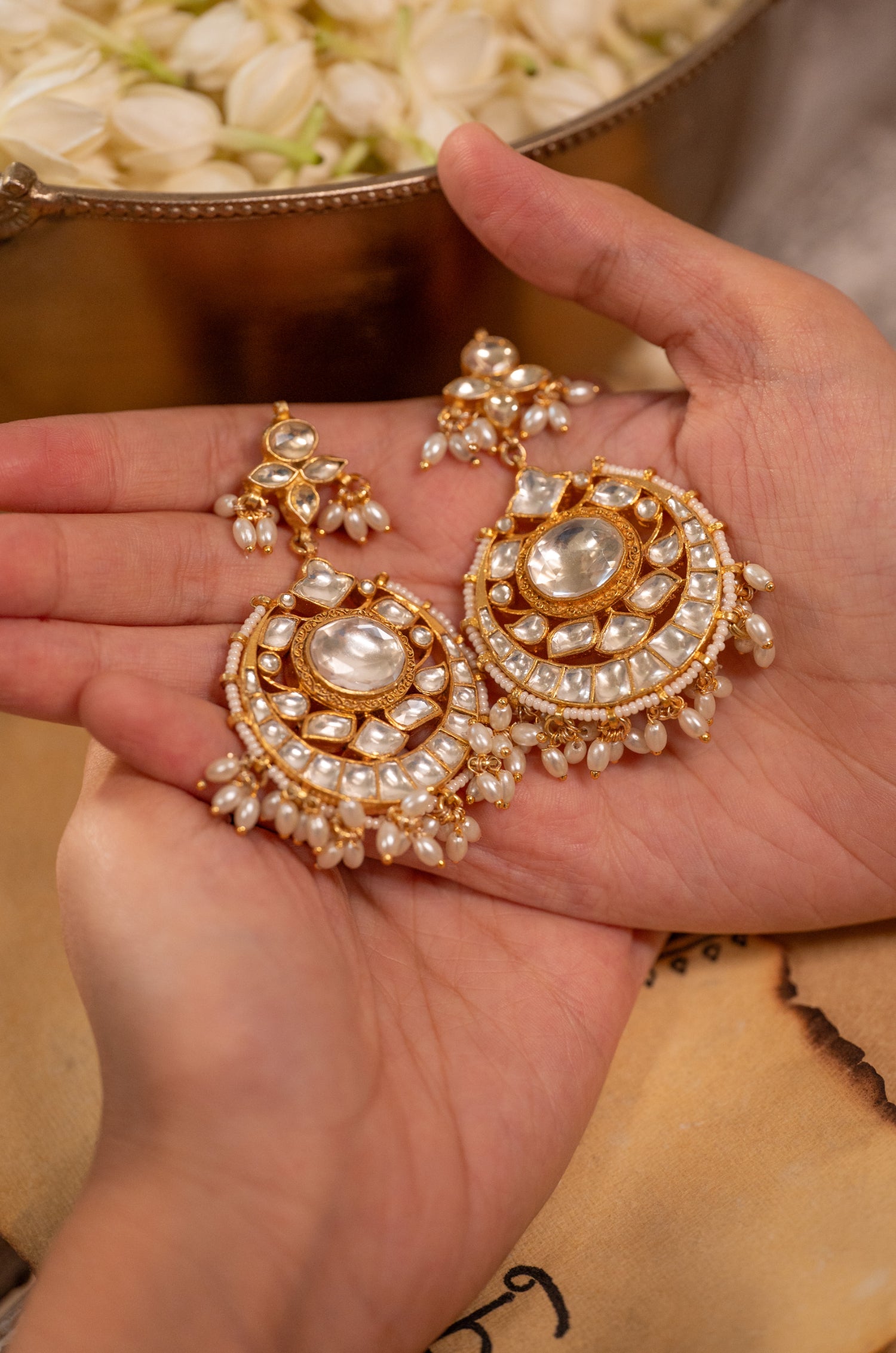 Hamsini Kundan Earrings