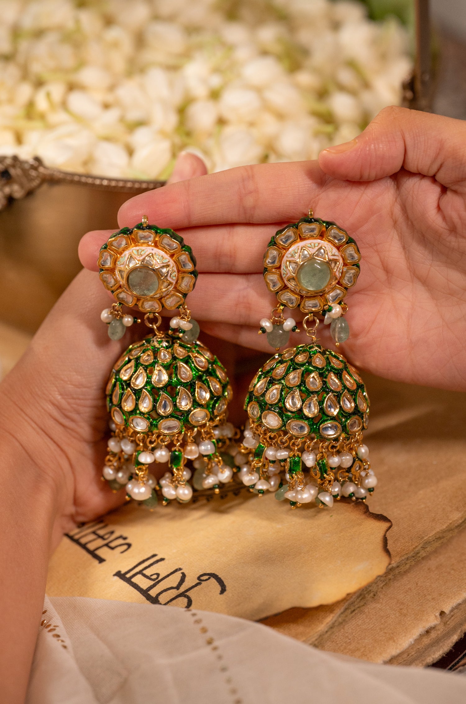 Gitika Kundan Jhumka Earrings