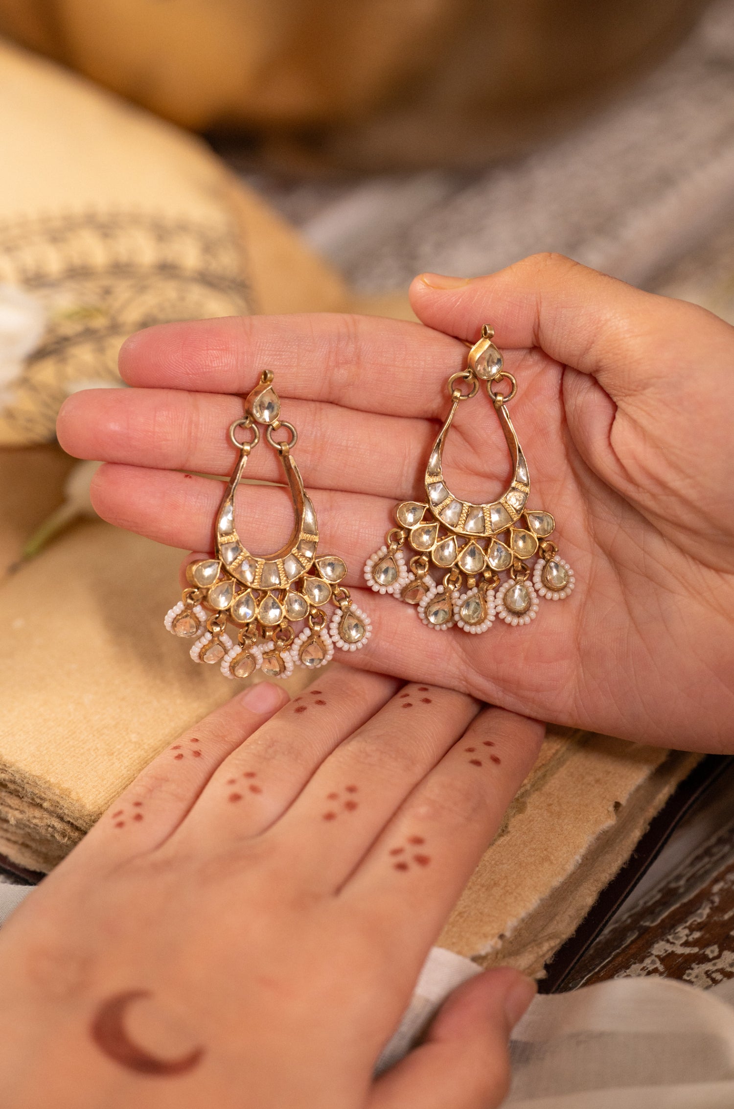 Charvi  Kundan Earrings
