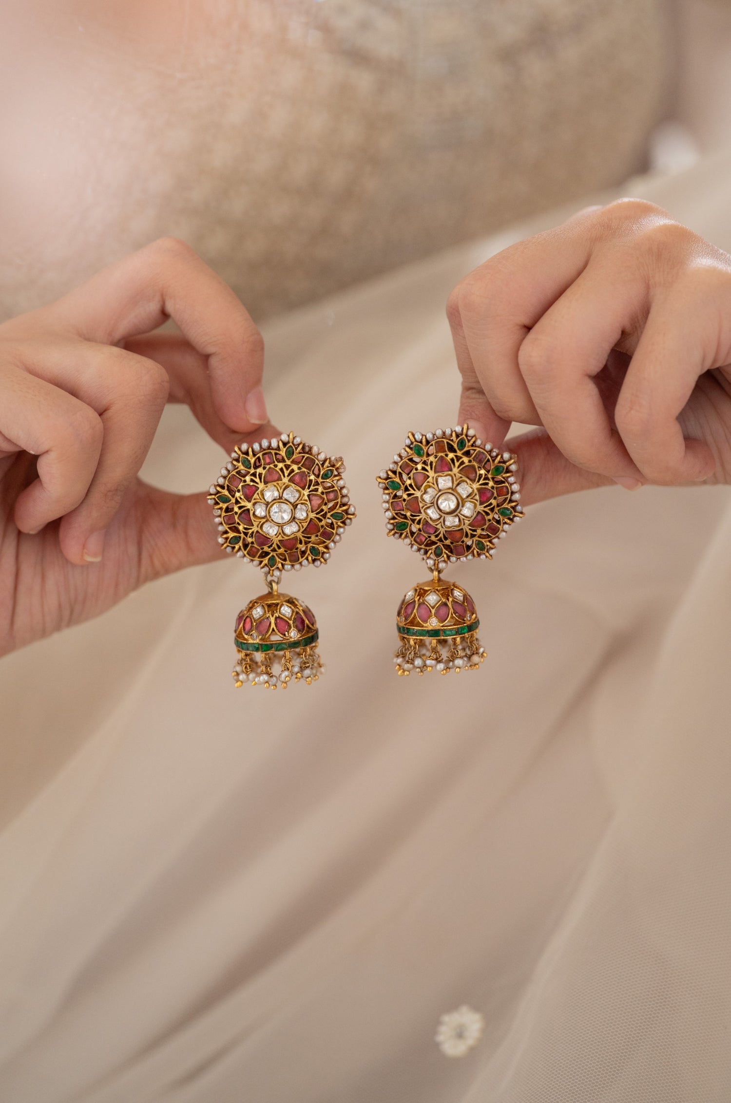 Ruhi Multicolored Fine Silver Earrings