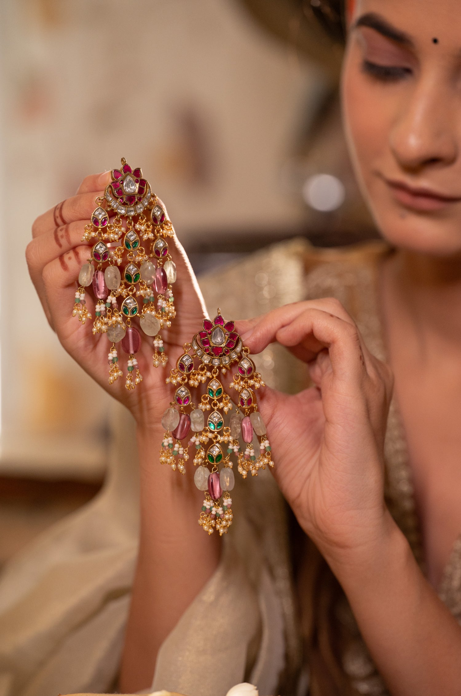 Inaaya Kundan Earrings
