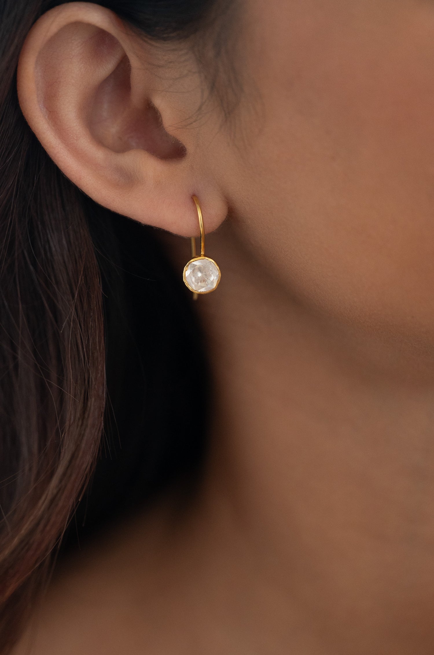 Rimi Silver Polki Earrings