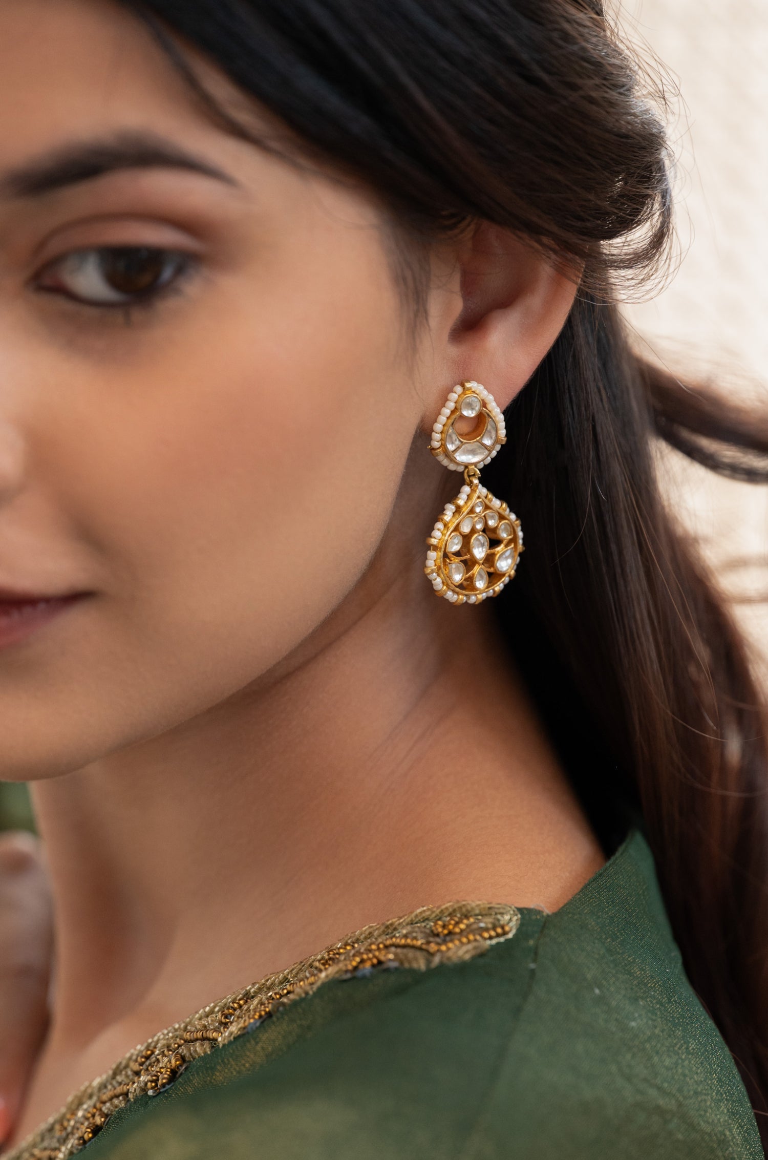Nivya Kundan Earrings