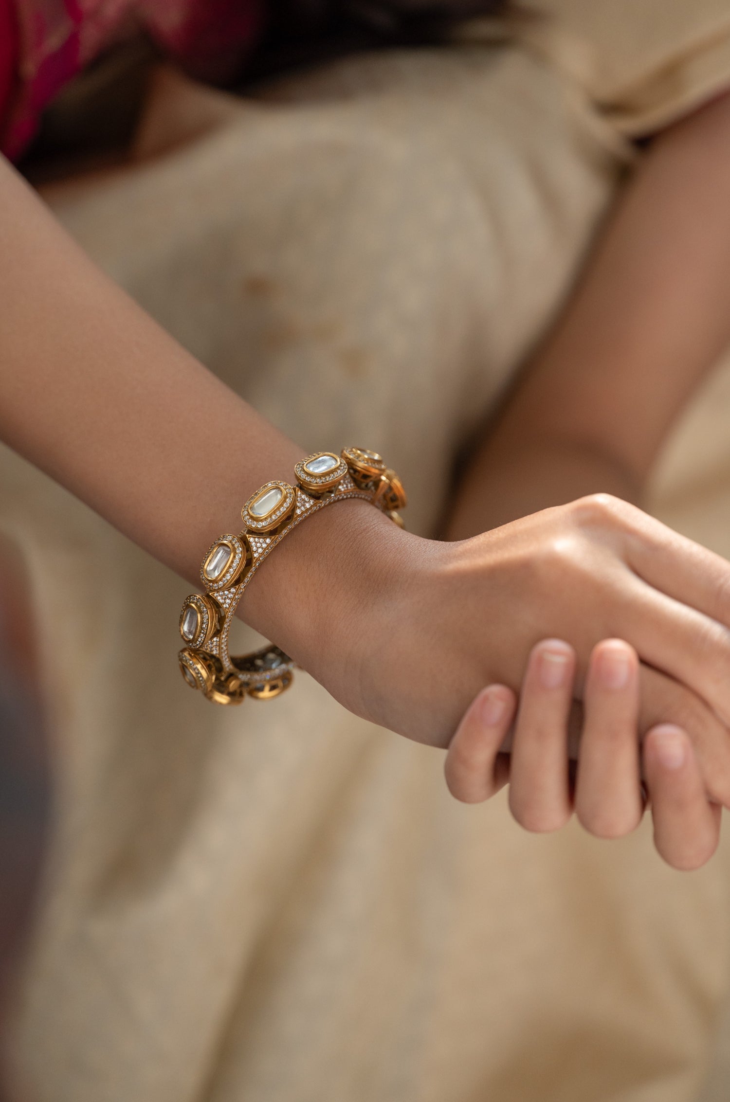 Mahi Polki Bangle