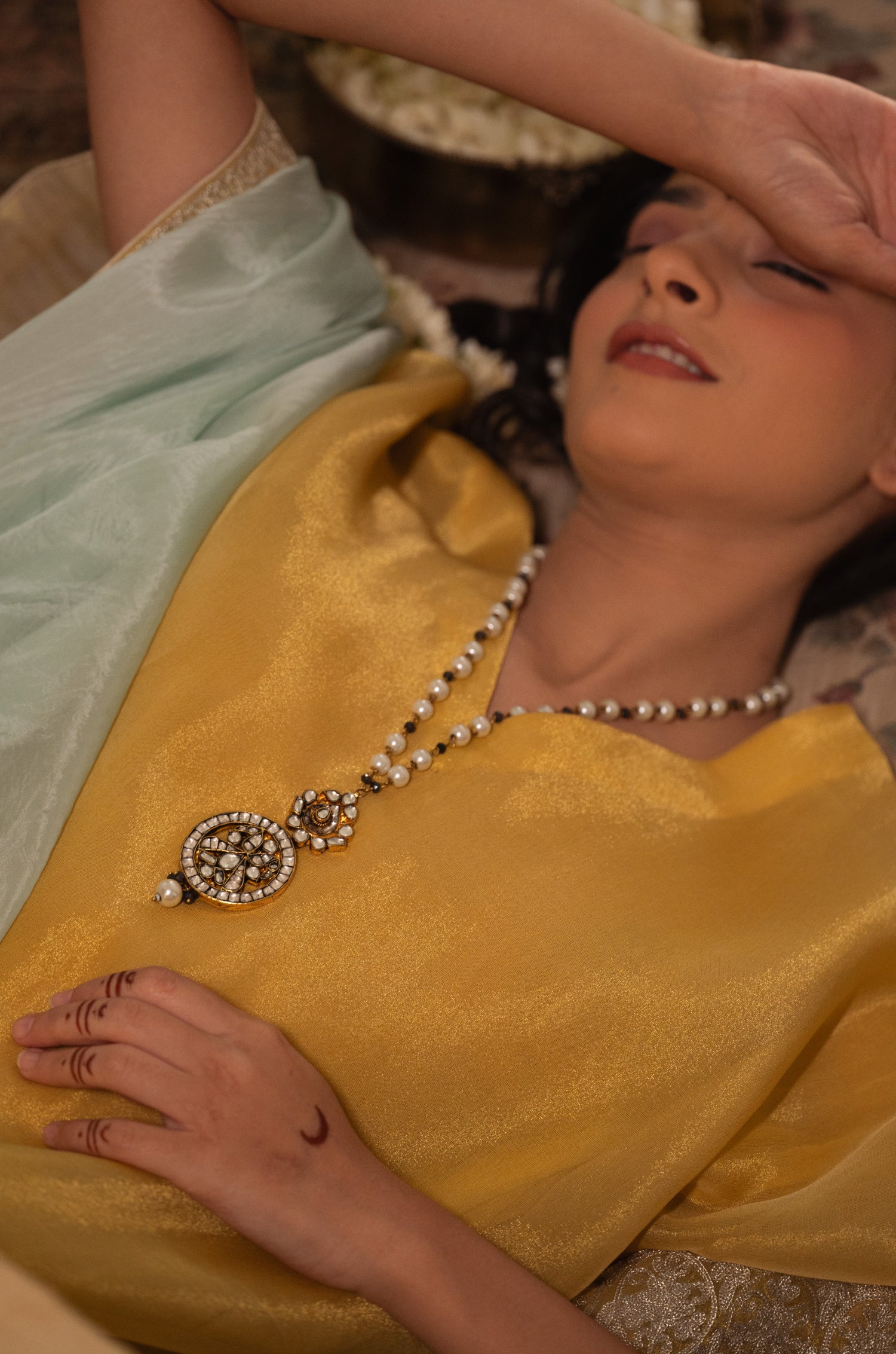 Indina Pearl Kundan Necklace