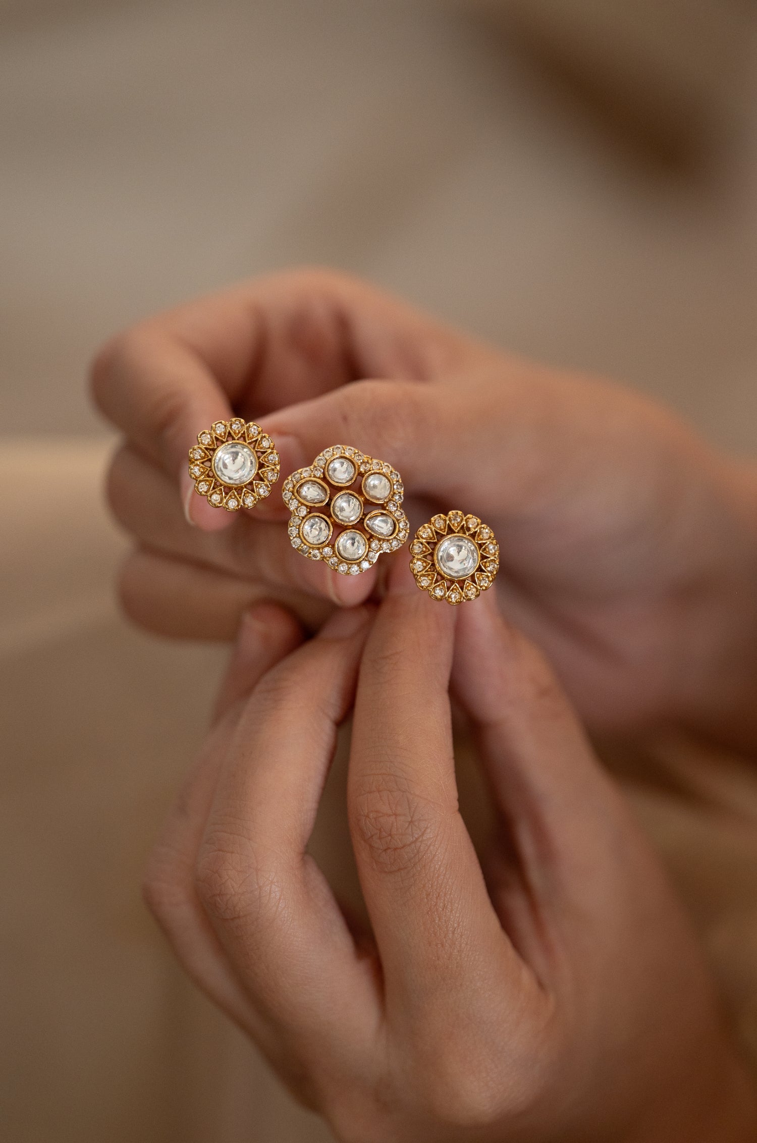 Mahira Polki Statement Ring