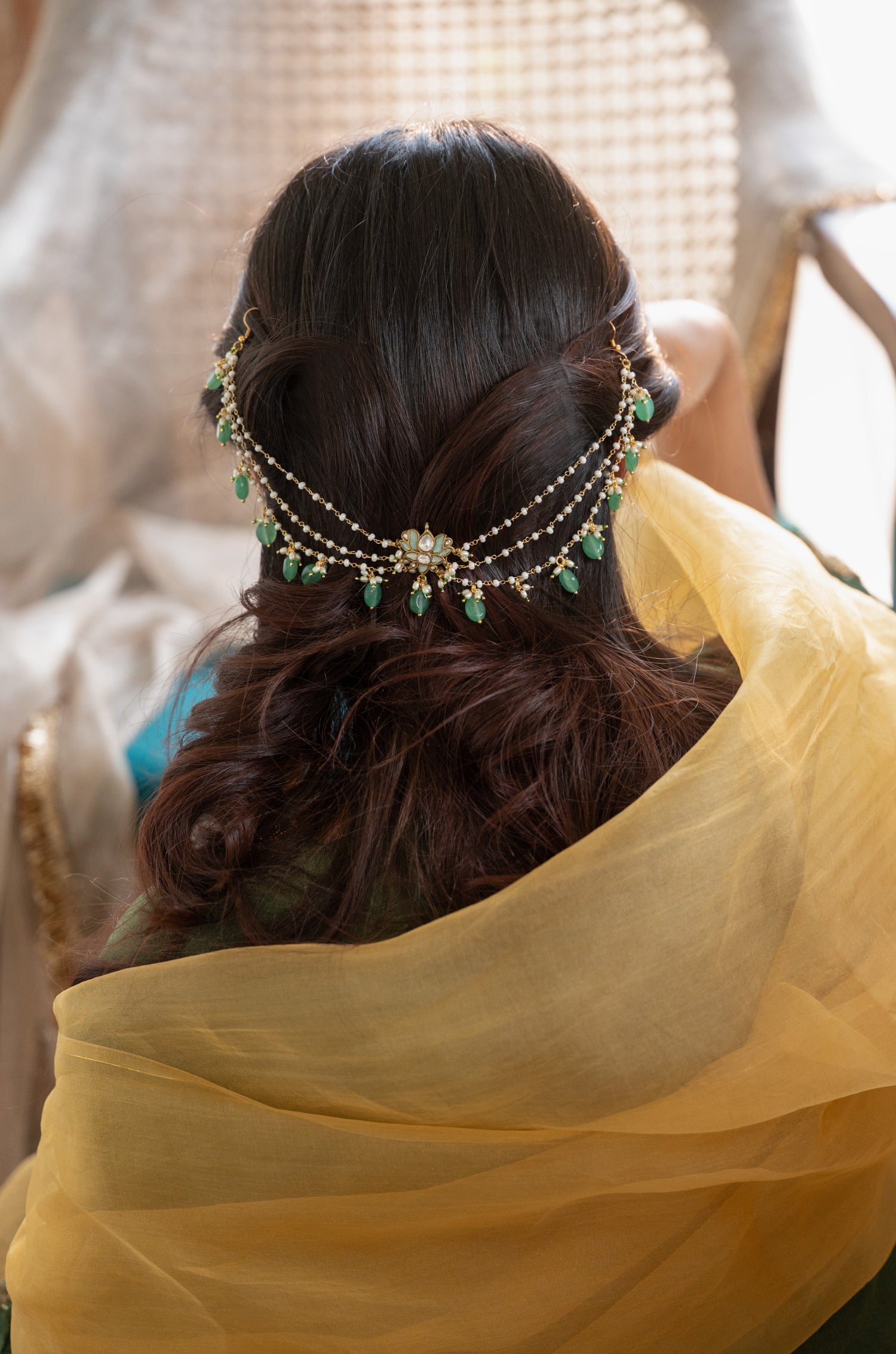 Narobi Kundan Braid Pin
