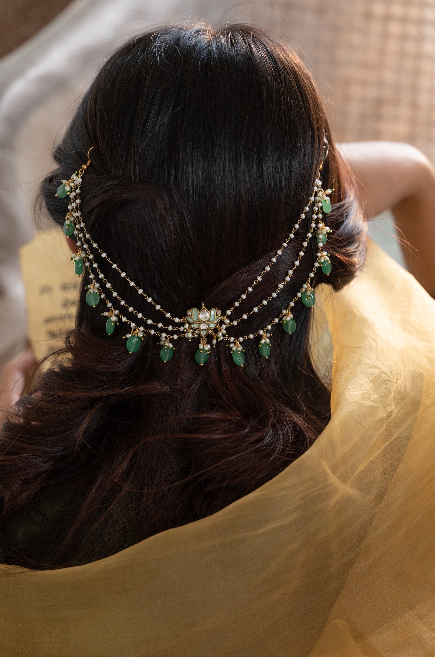 Narobi Kundan Braid Pin