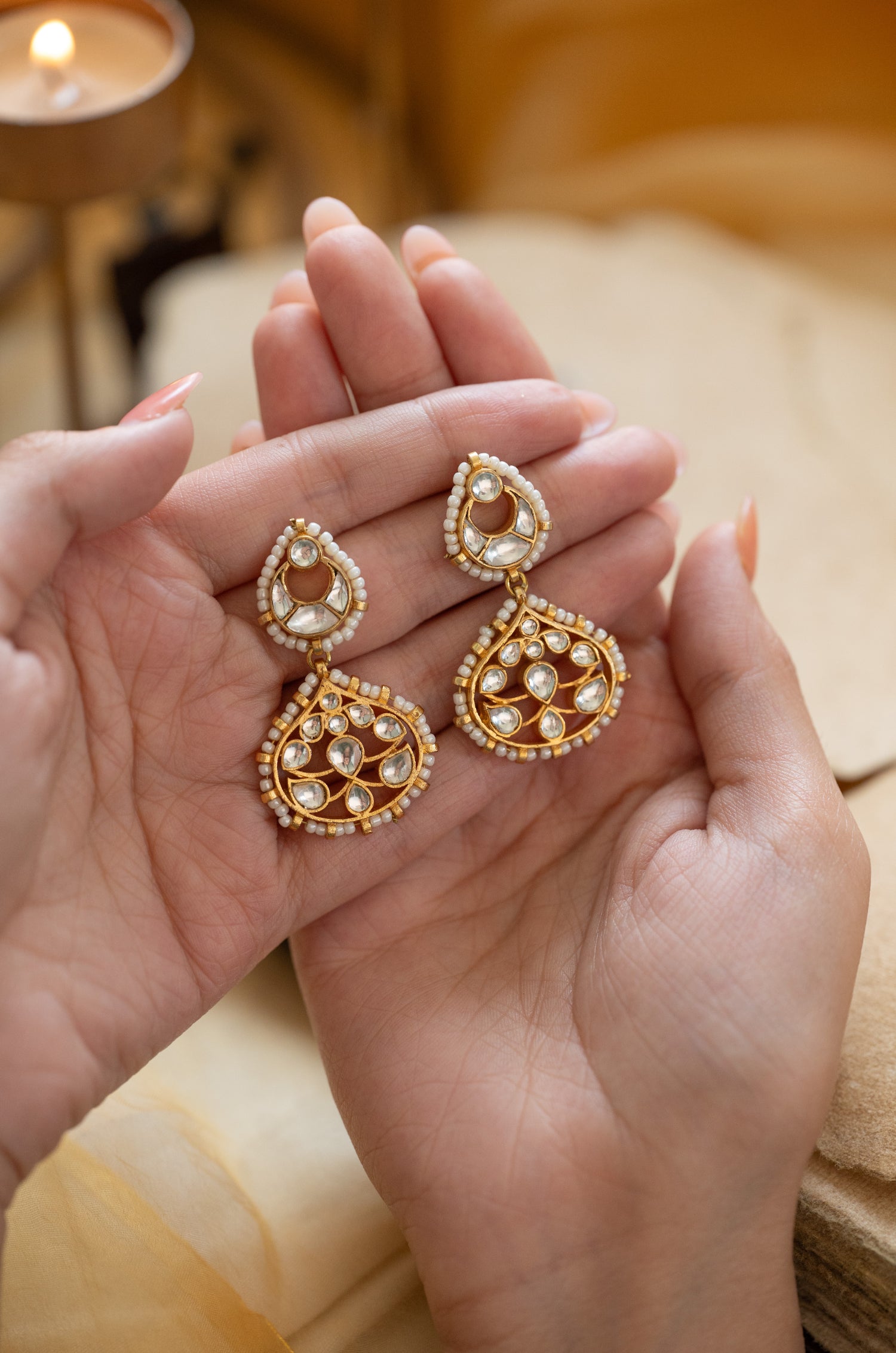 Nivya Kundan Earrings