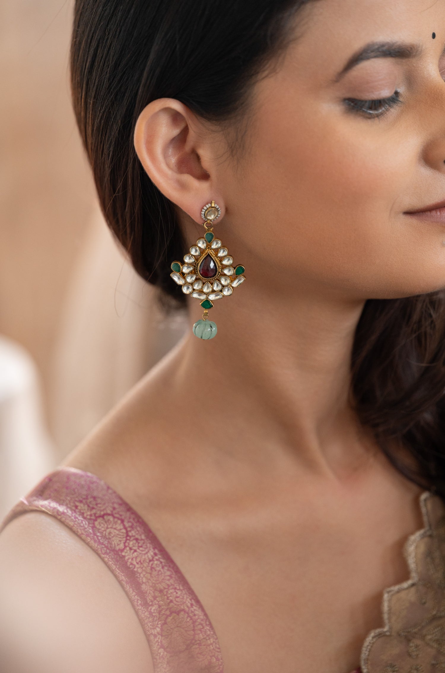 Meher Kundan Earrings
