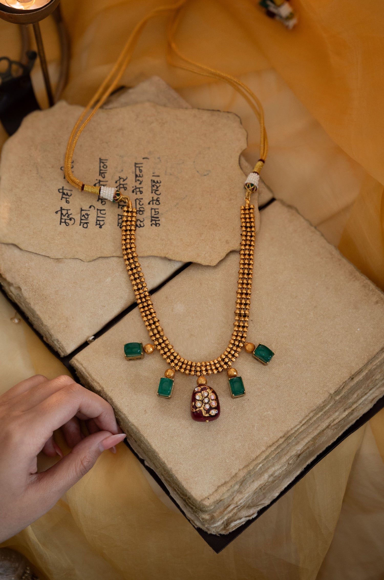 Purvi Temple Work Necklace
