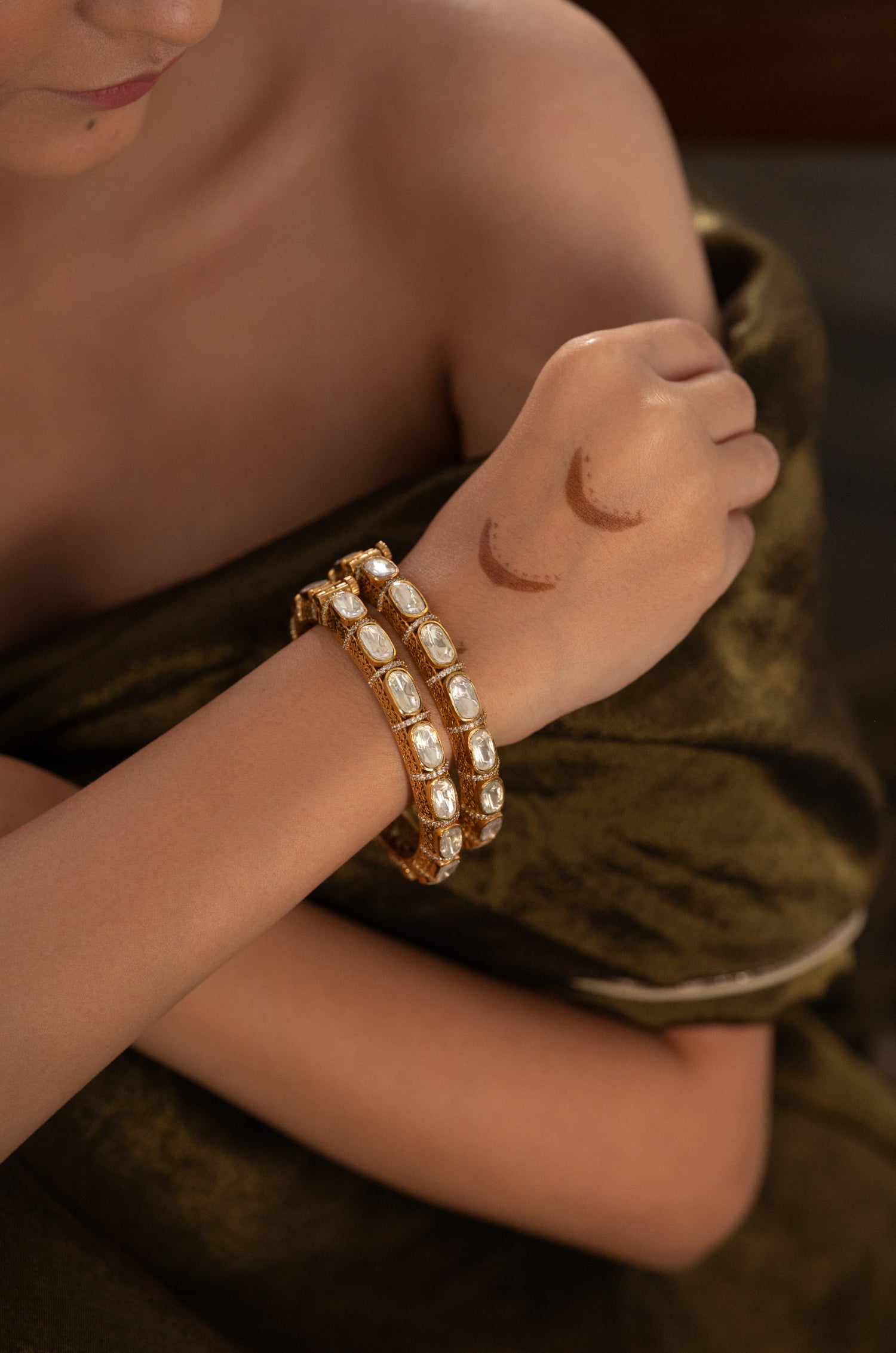 Tamara Polki Bangles - Set of 2