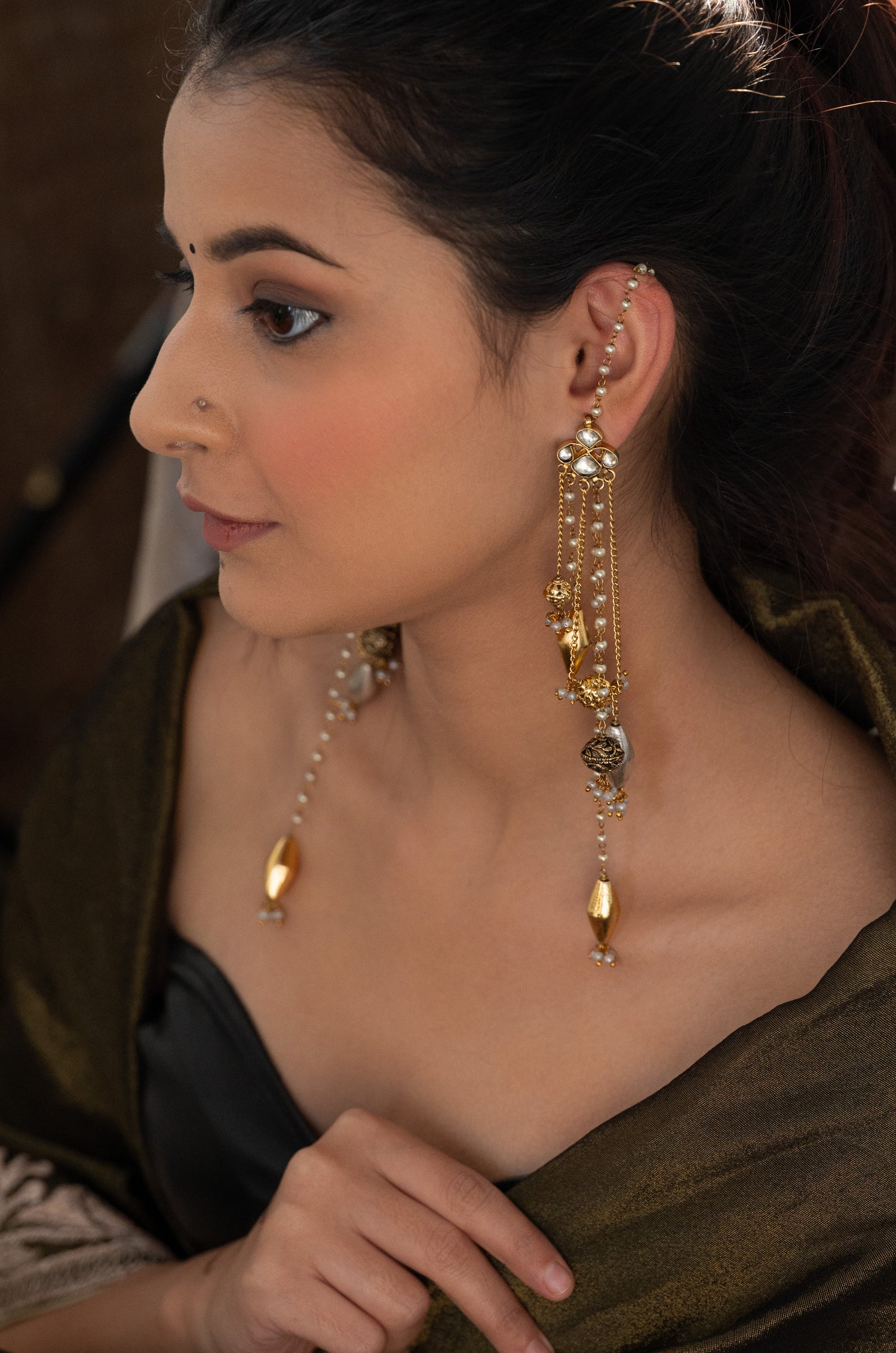Kamya Kashmiri Kundan Earrings