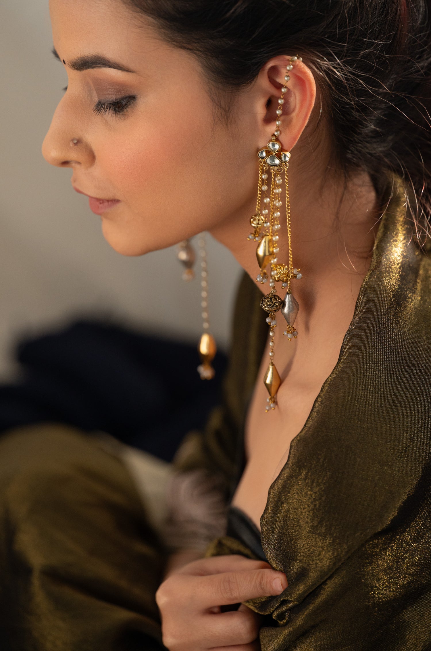 Kamya Kashmiri Kundan Earrings