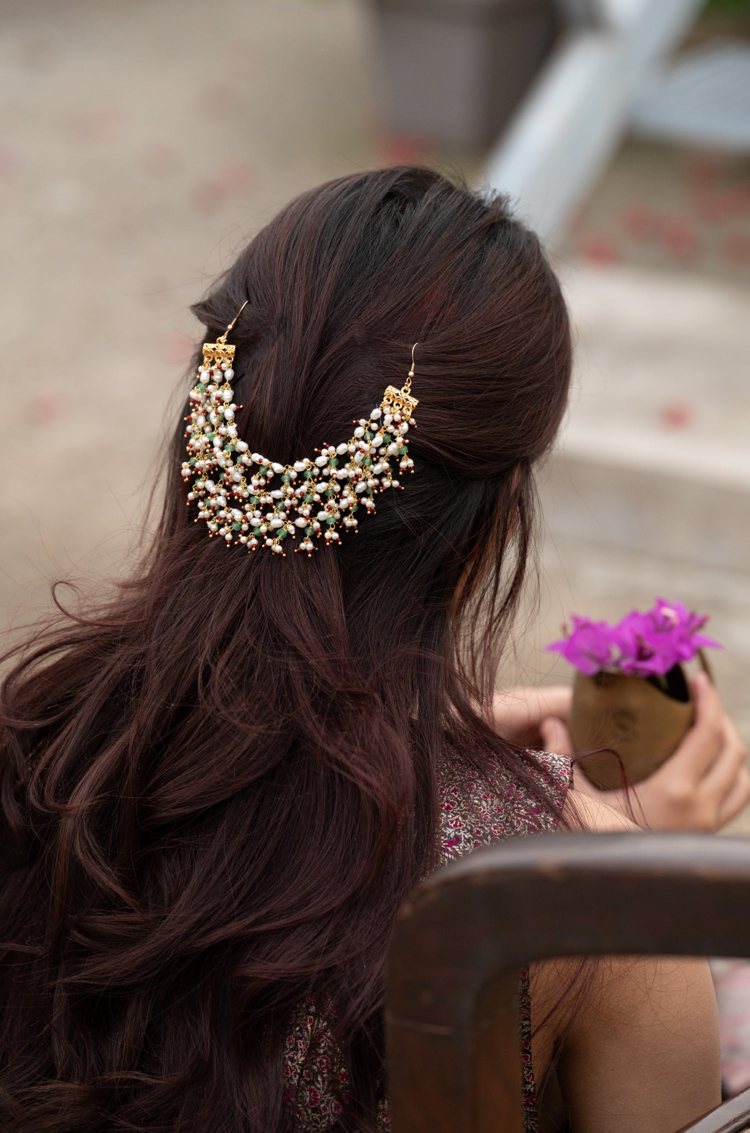 Imarti Pearl Braid Pin