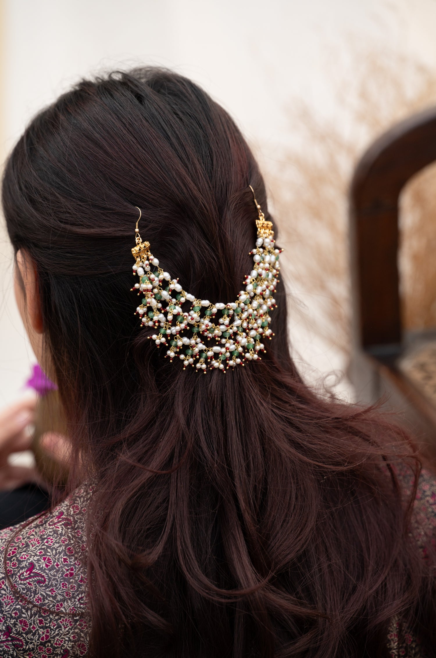 Imarti Pearl Braid Pin