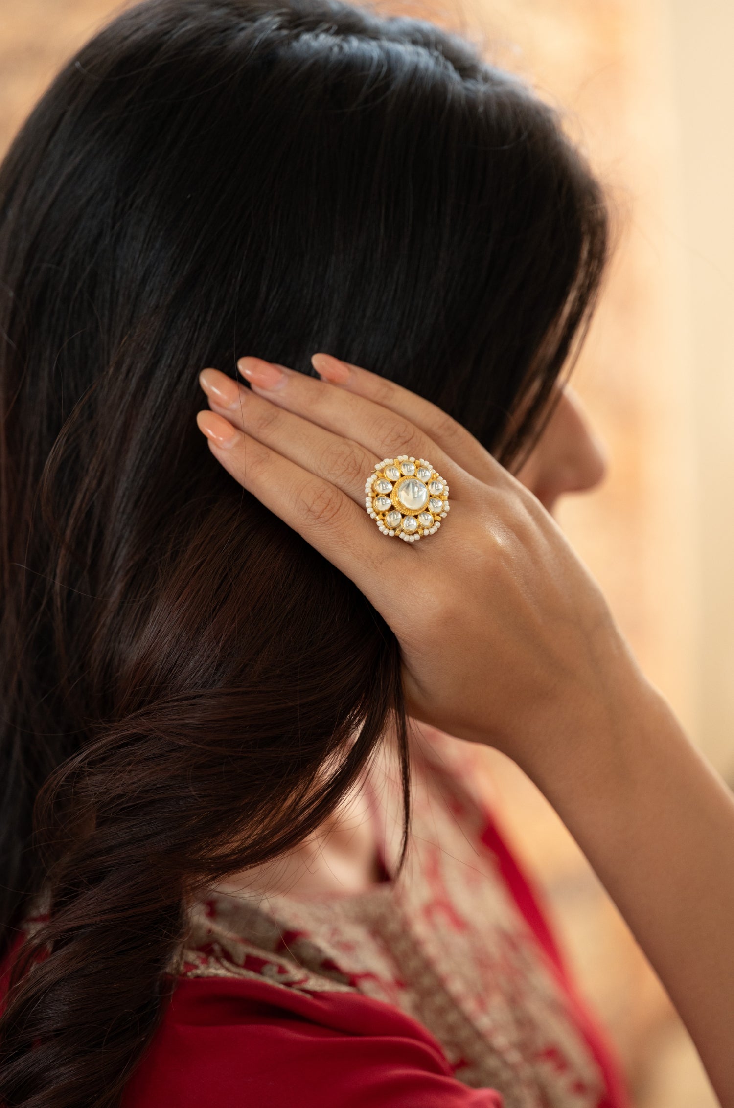 Alaiza Kundan Ring