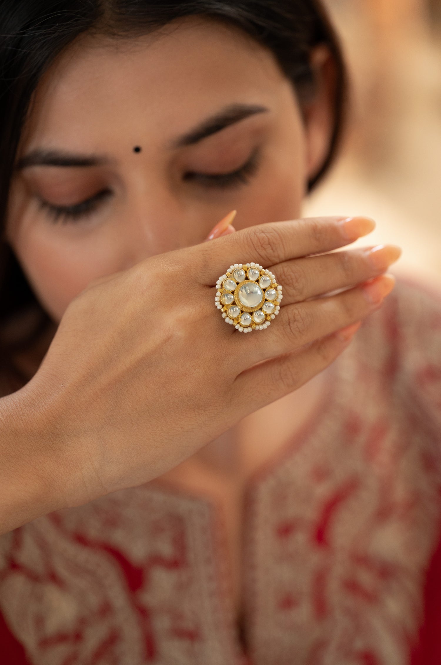 Alaiza Kundan Ring