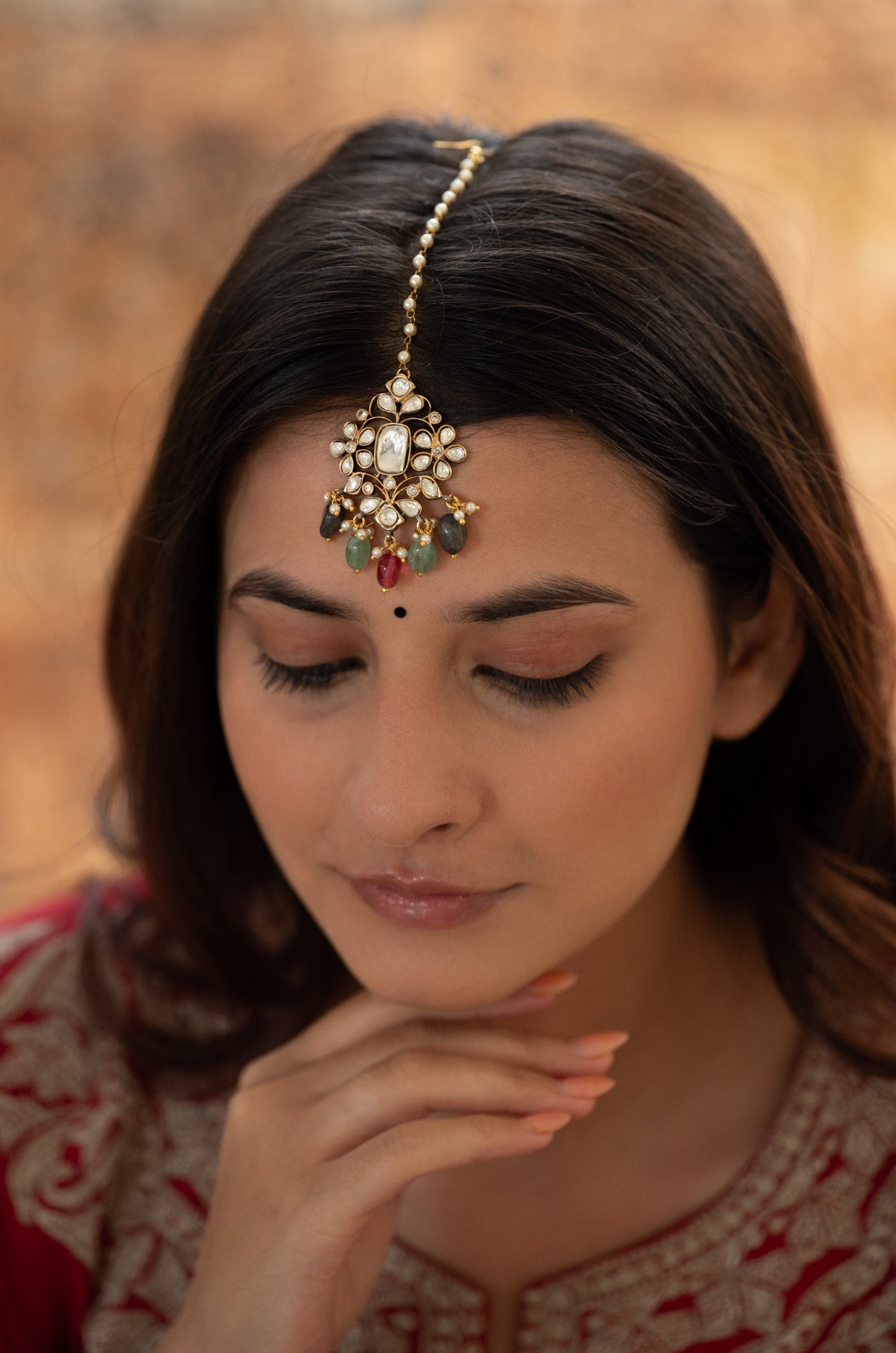 Lavanya Polki Maang Tikka