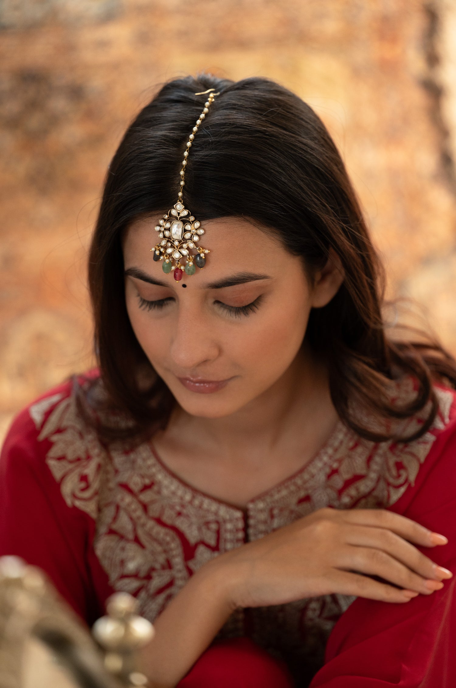 Lavanya Polki Maang Tikka