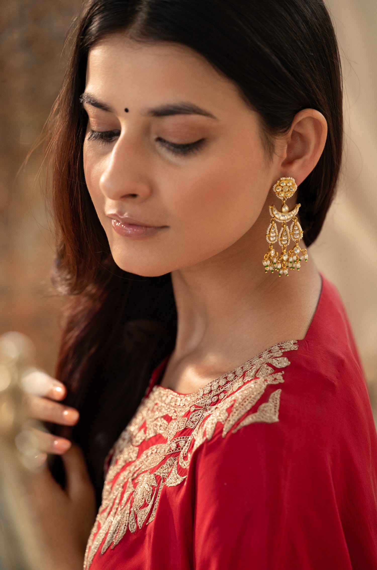 Lavanya Kundan Earrings