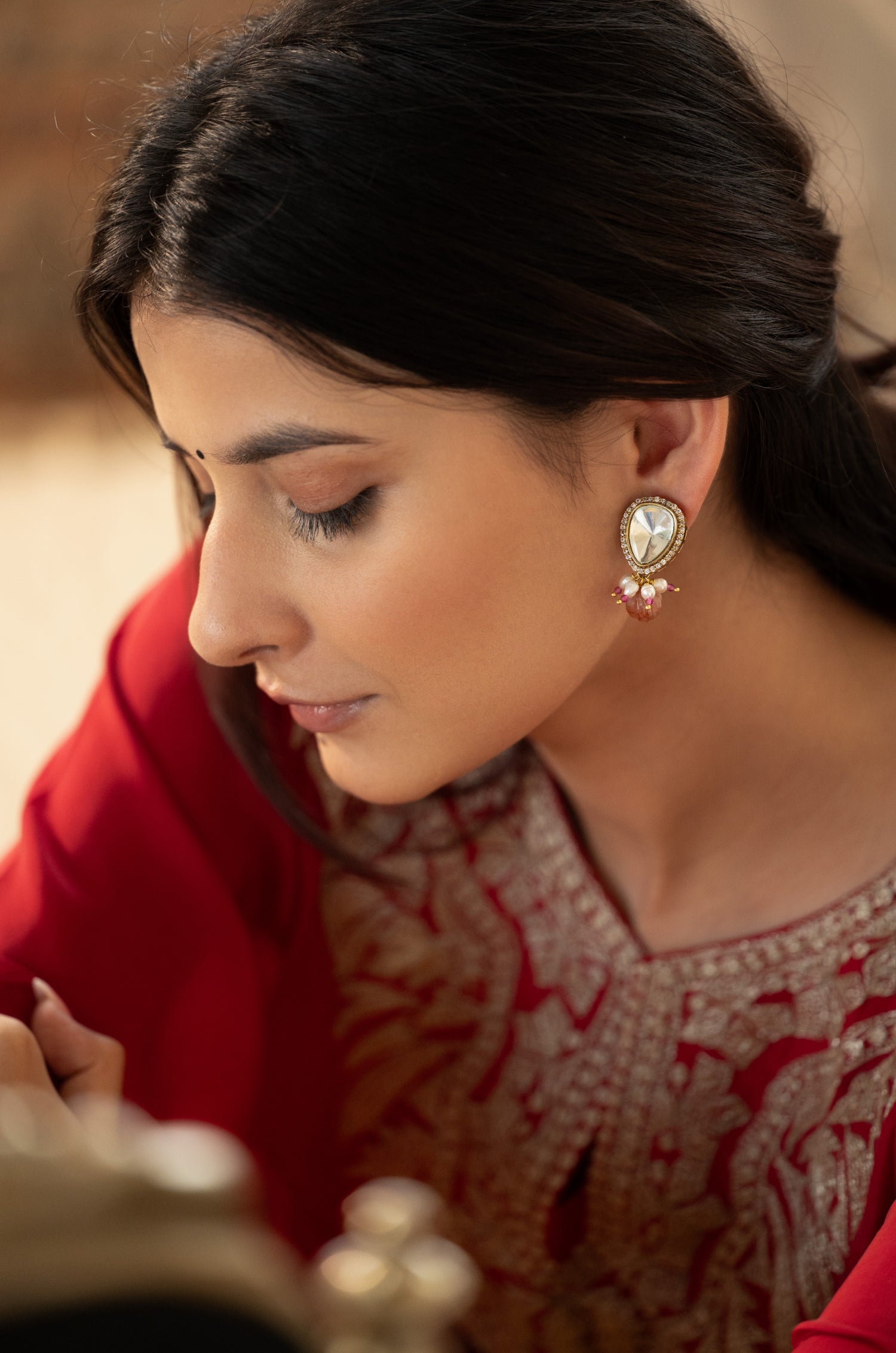Peehu Polki Earrings