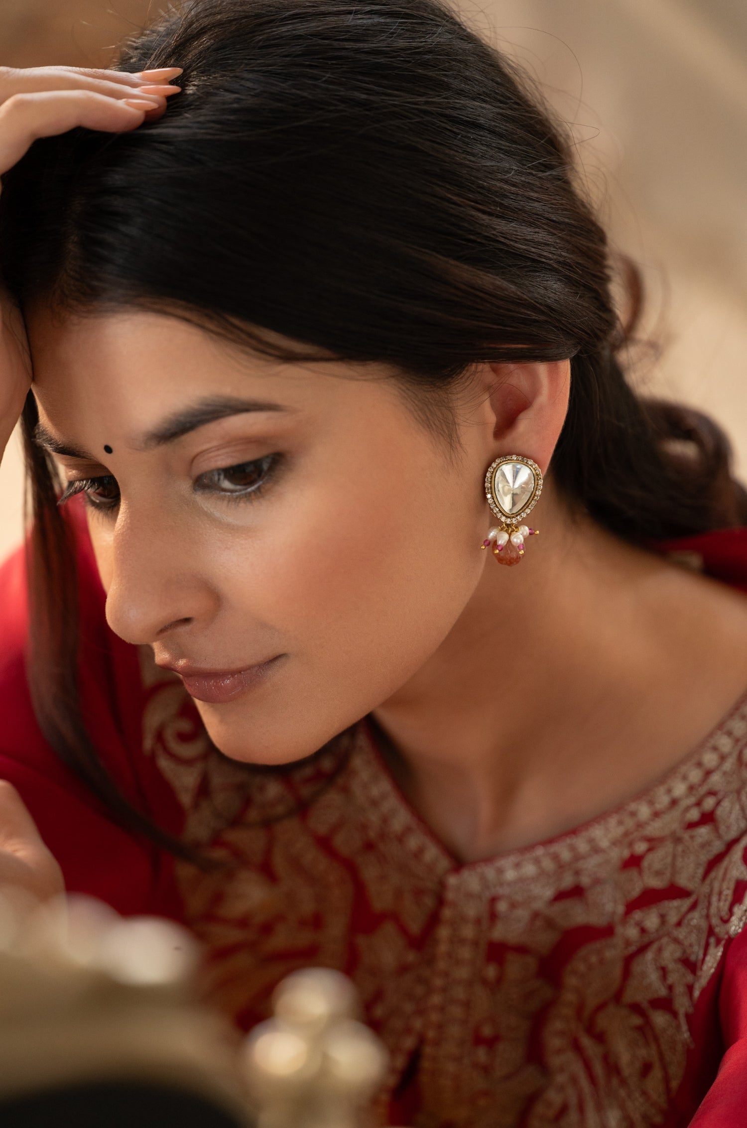 Peehu Polki Earrings