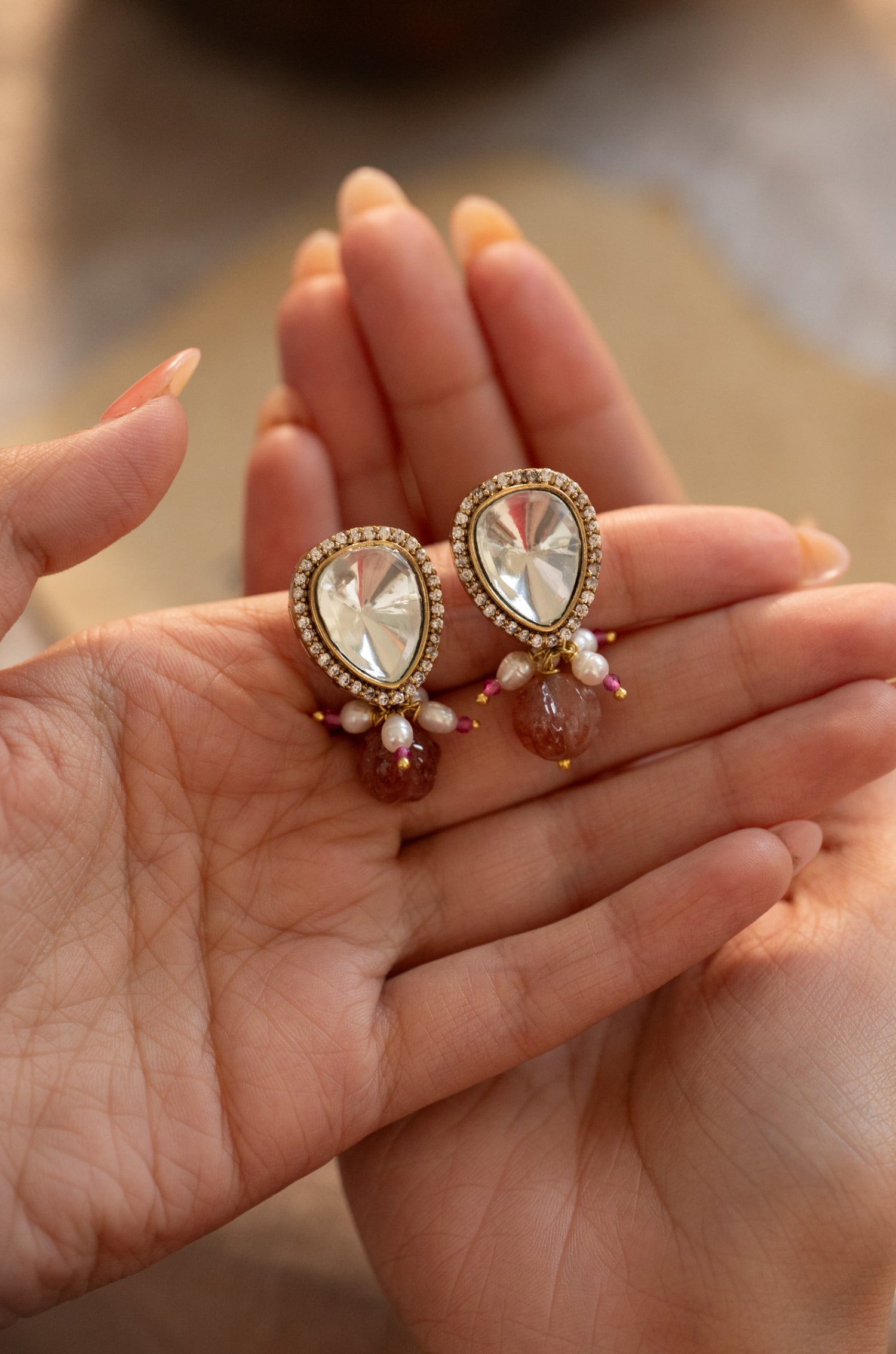 Peehu Polki Earrings
