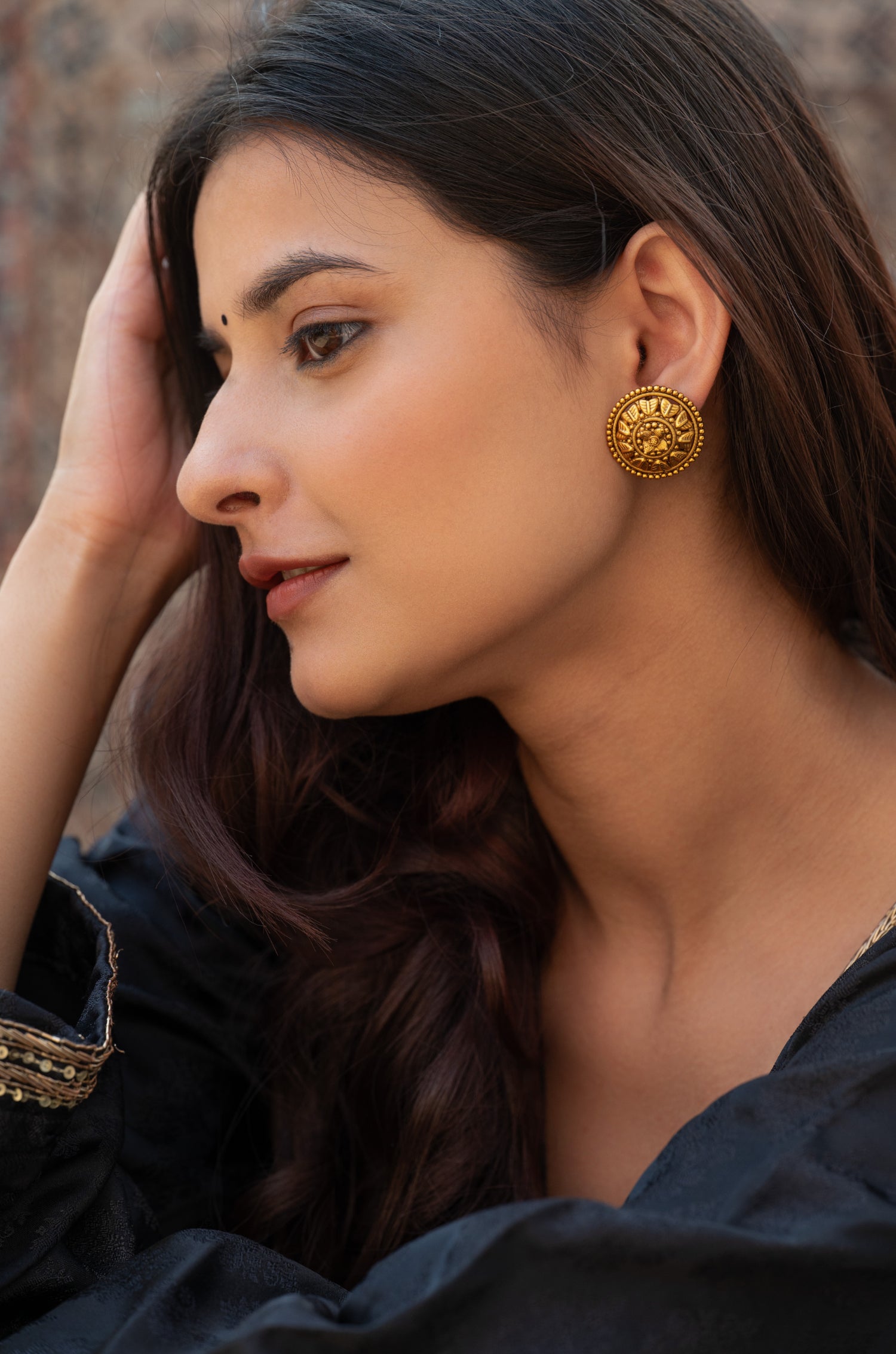 Chaitali Temple Studs