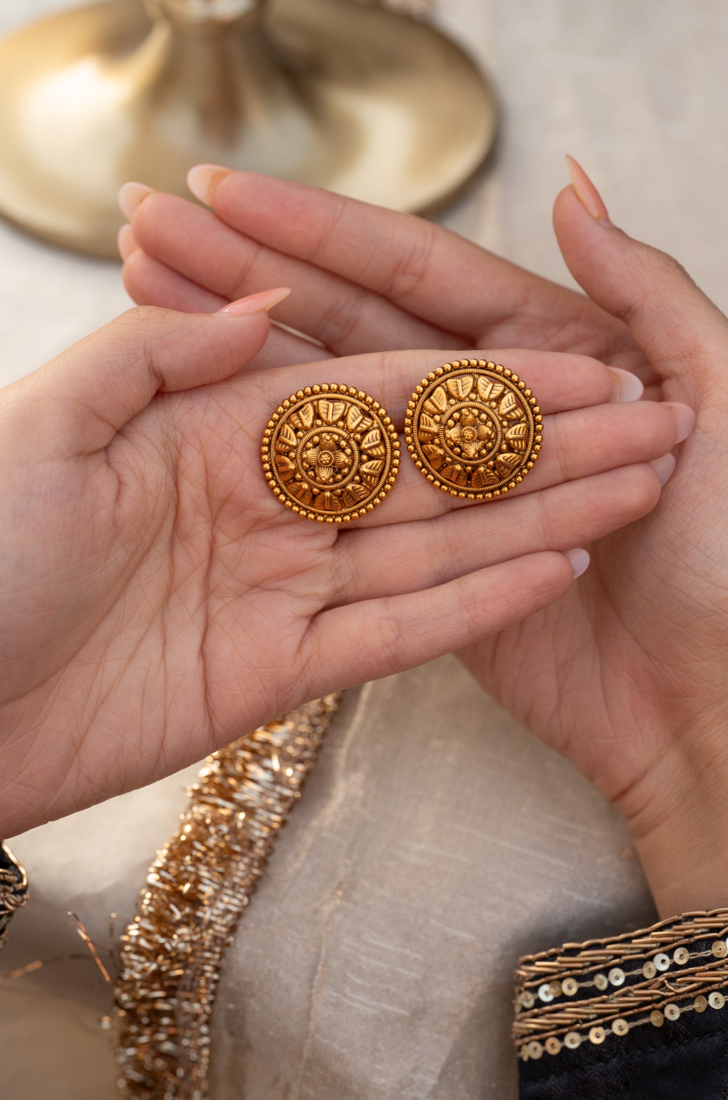 Chaitali Temple Studs