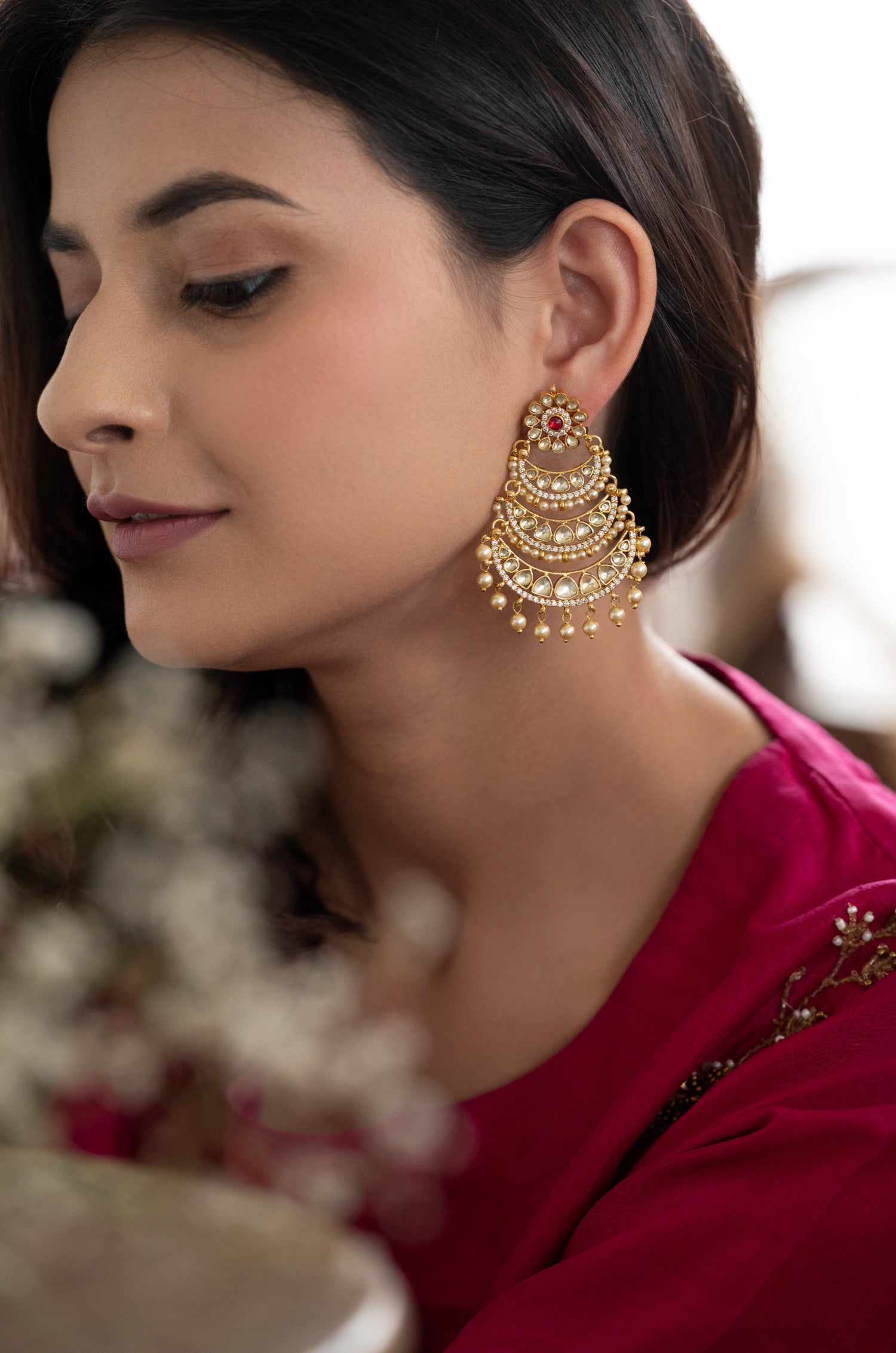 Alavya Kundan Earrings