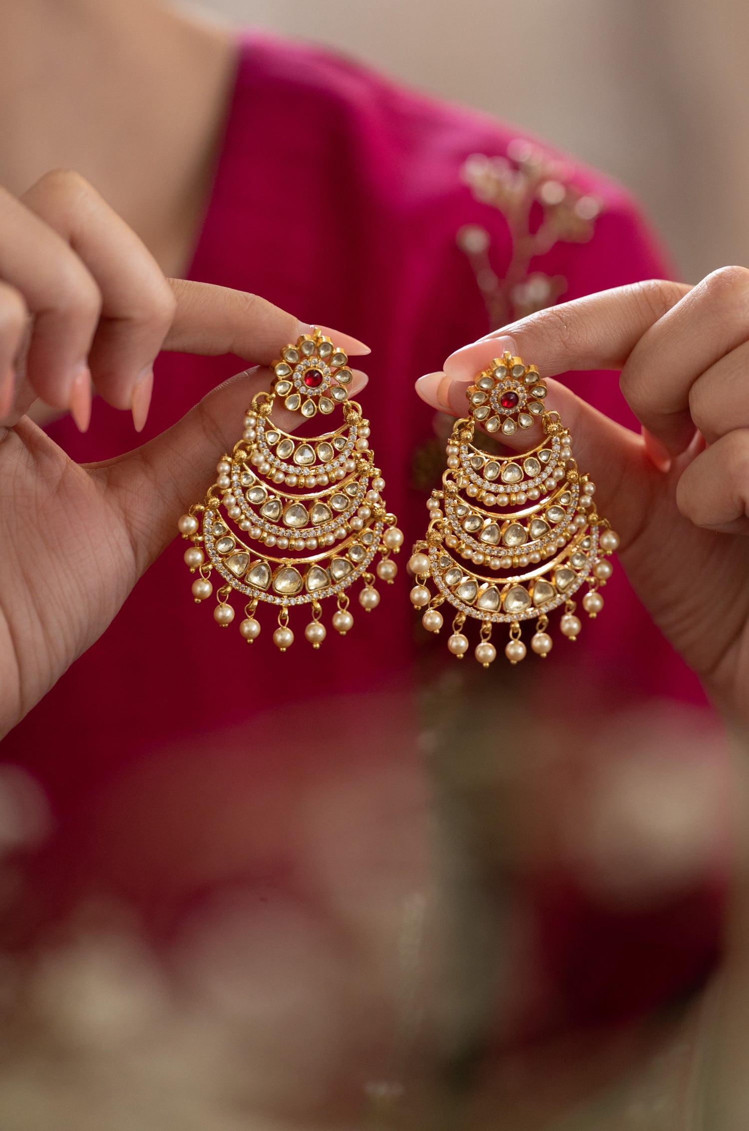 Alavya Kundan Earrings