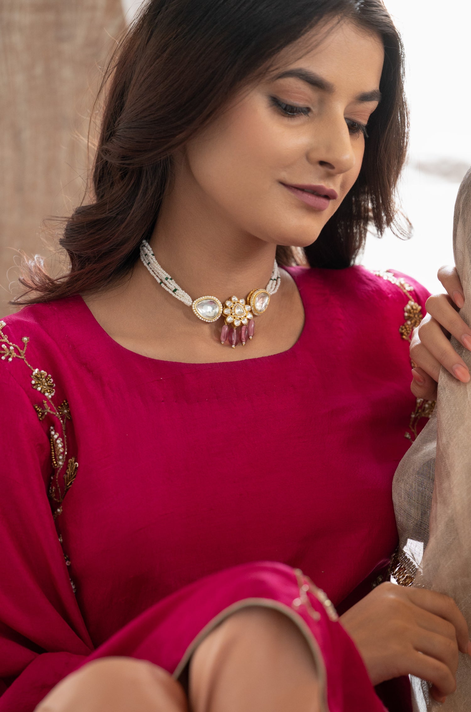 Kaveri Polki Choker Necklace