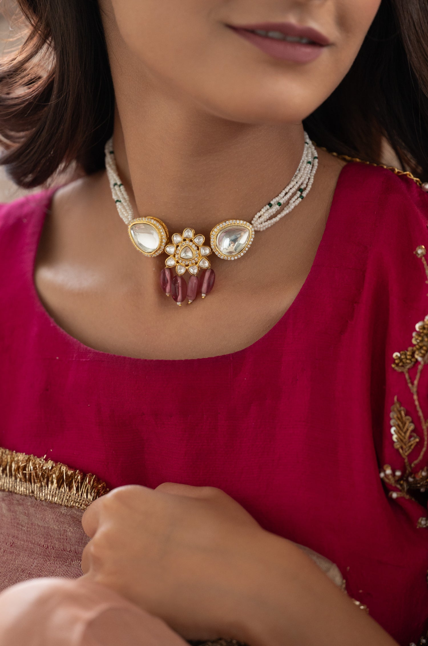 Kaveri Polki Choker Necklace