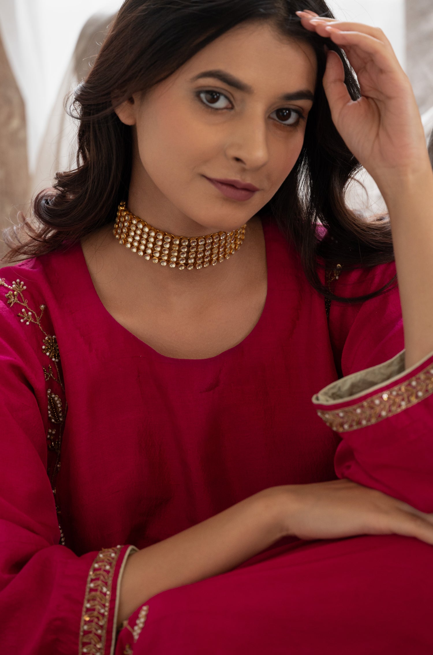 Azara Kundan Choker Necklace