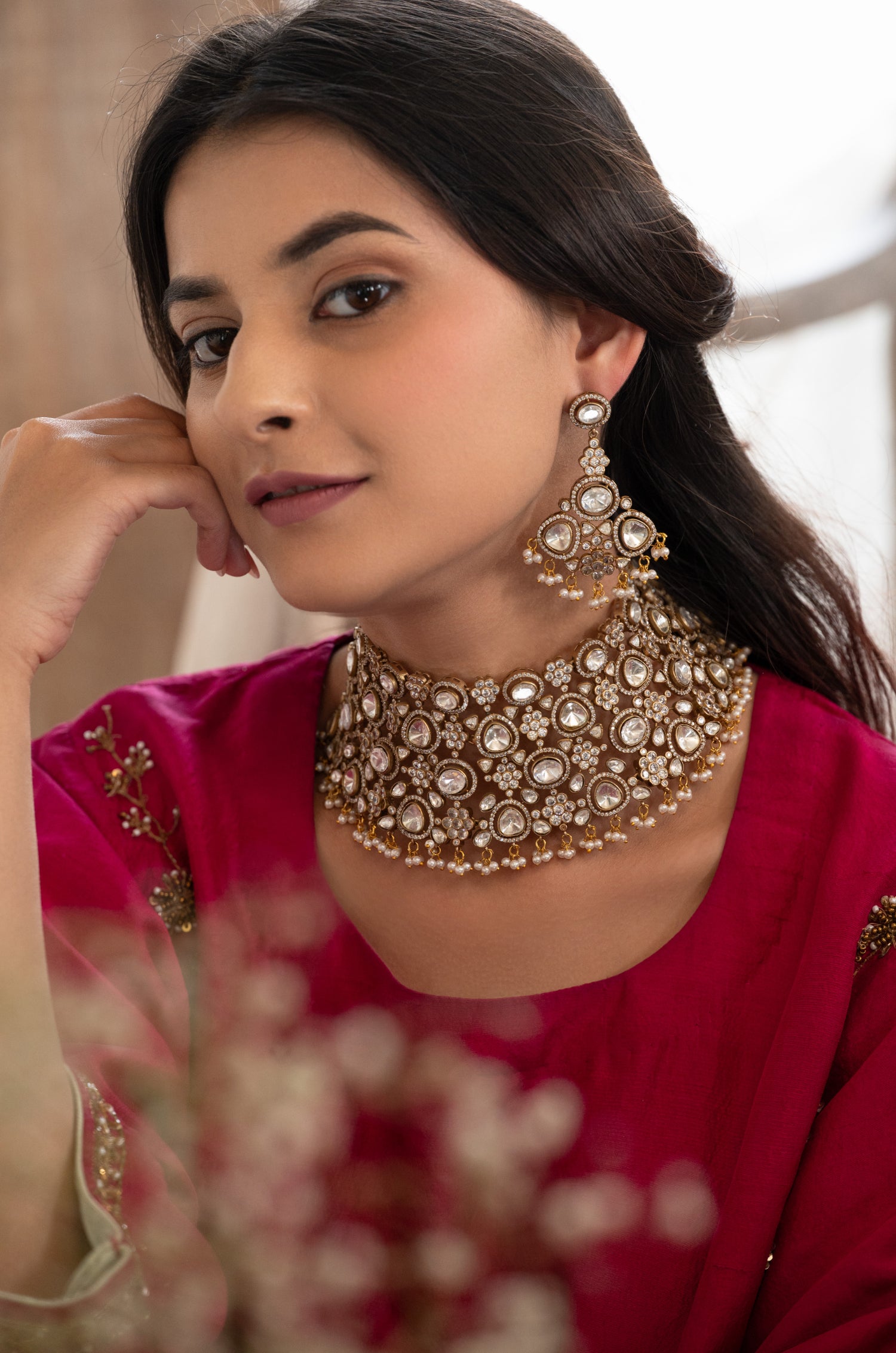 Sharanya Polki Necklace Set