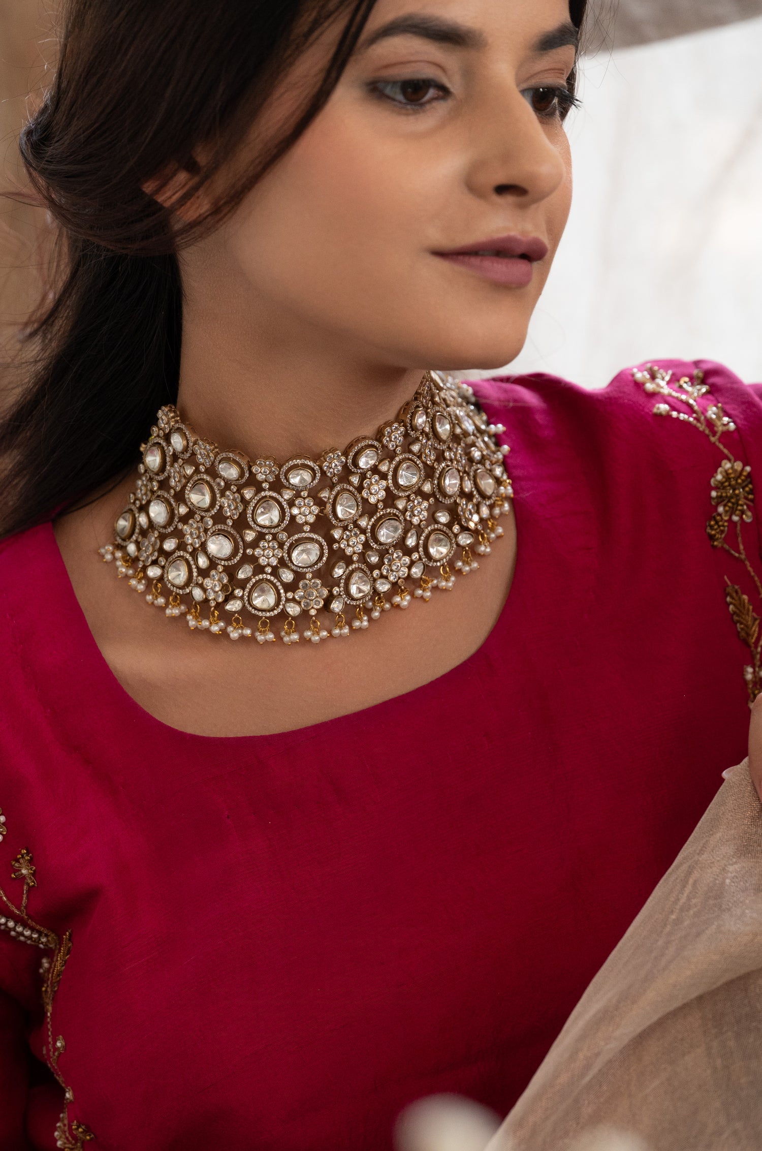 Sharanya Polki Necklace Set