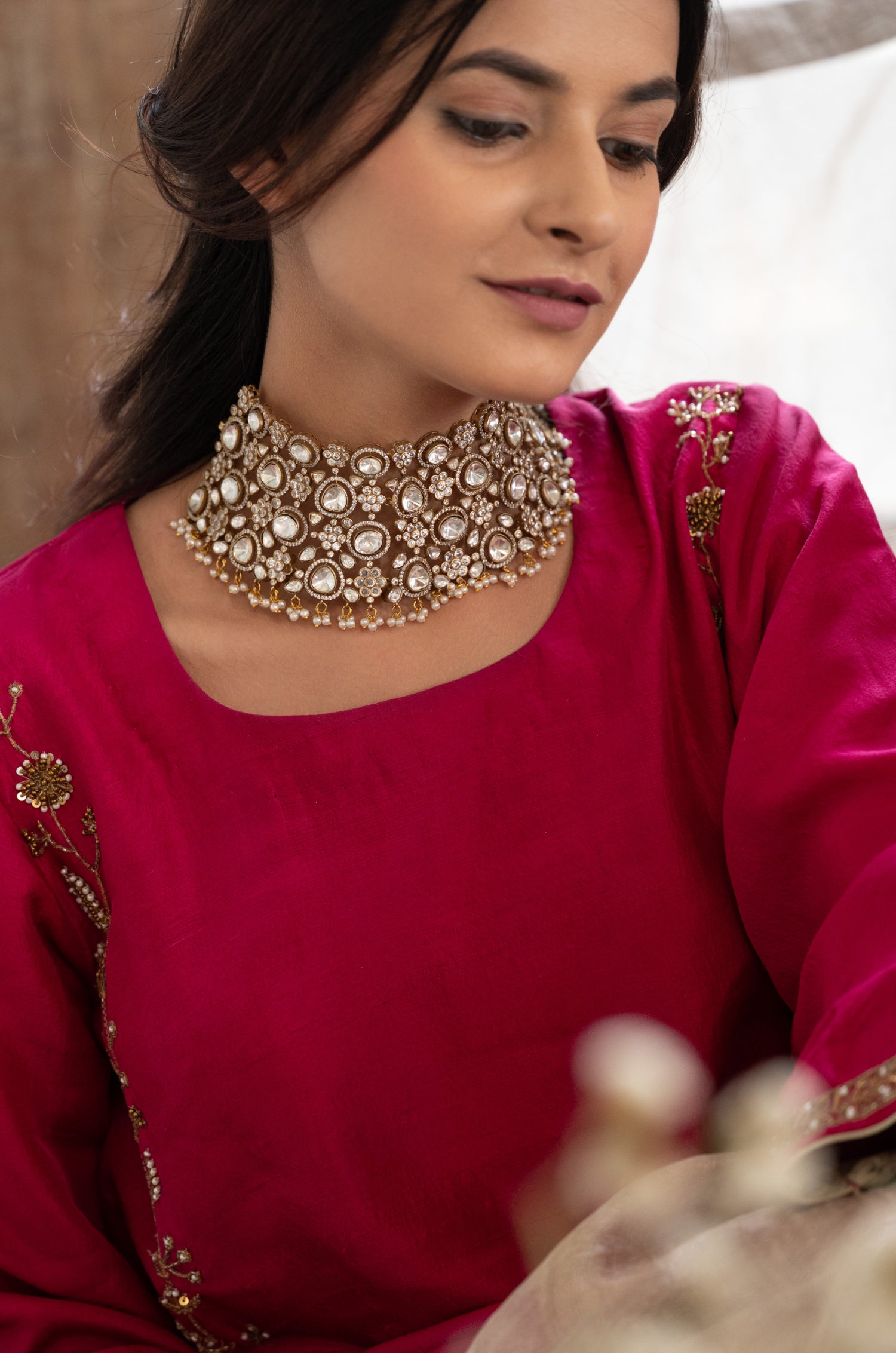Sharanya Polki Necklace Set