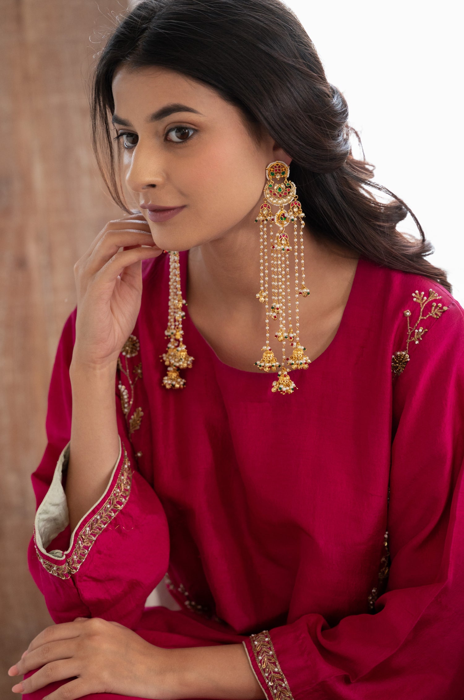 Asmita Kundan Kashmiri Earrings