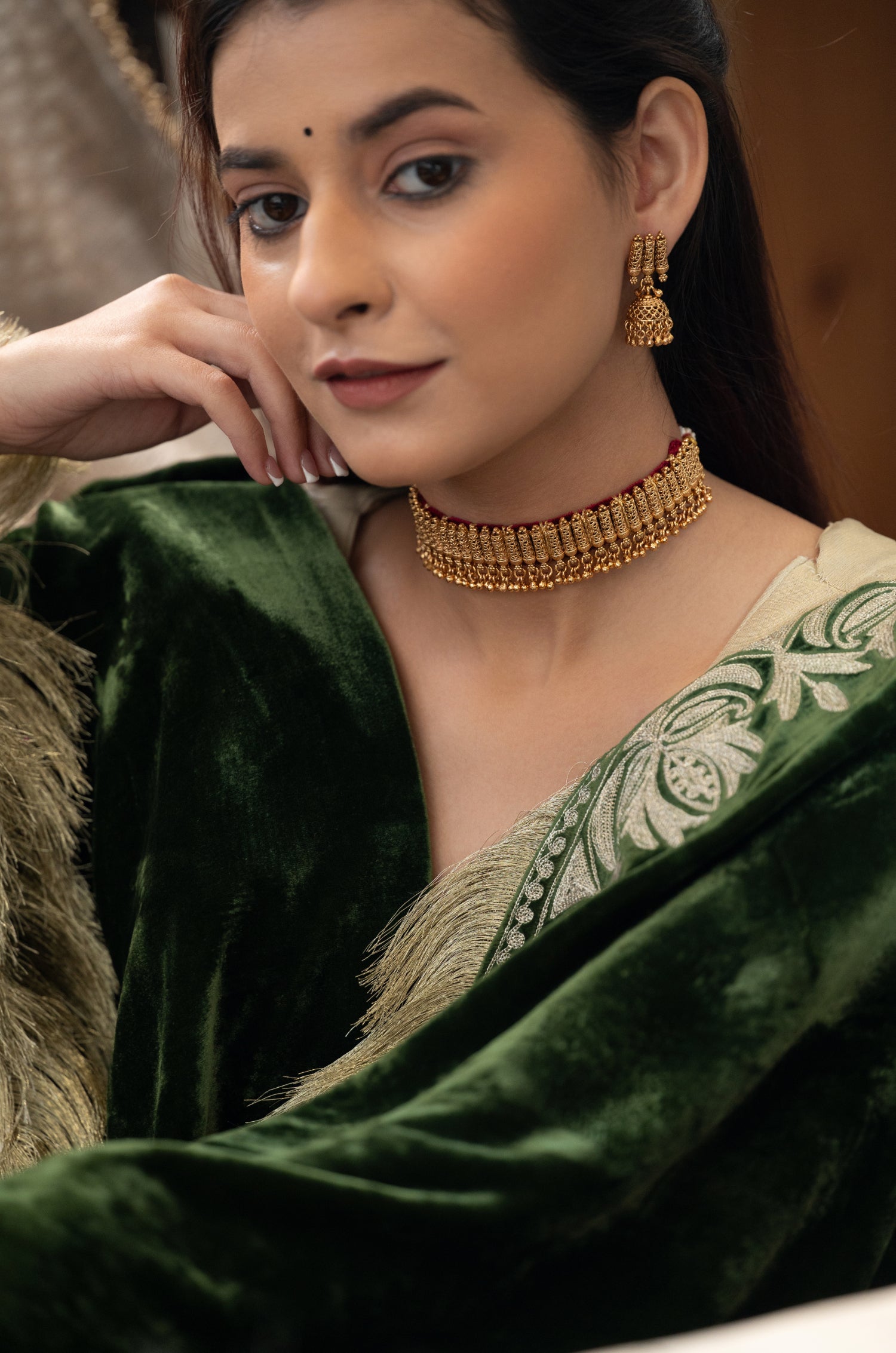 Kavya Temple Necklace Set