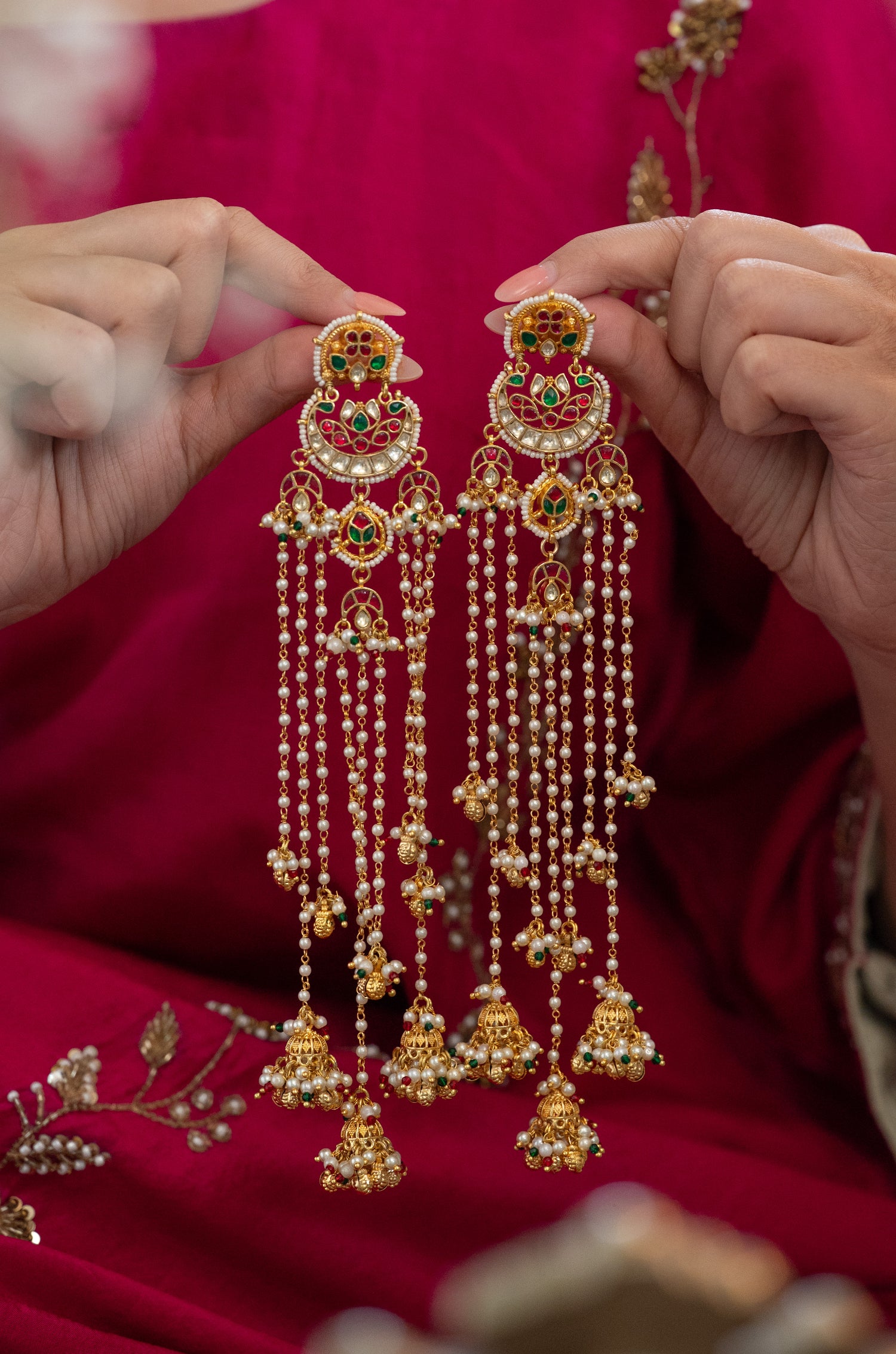Asmita Kundan Kashmiri Earrings