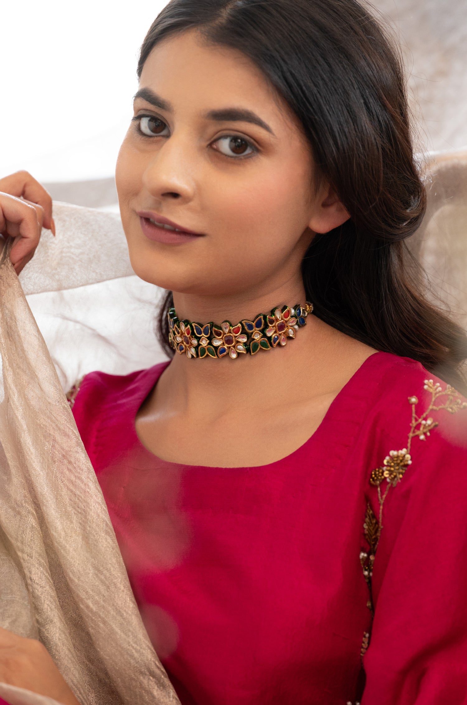 Yuvika Navrattan Choker Necklace